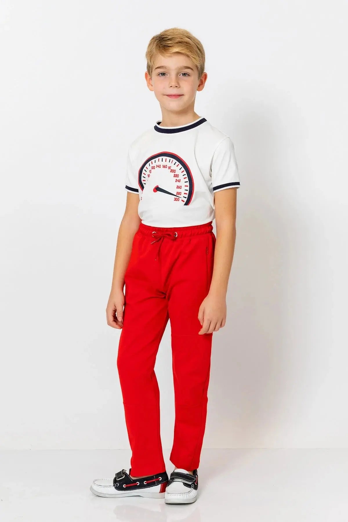 InCity Boys (3168) - Beli Lastikli Fermuarl Düz Paça Rahat Pantolon dogan-811