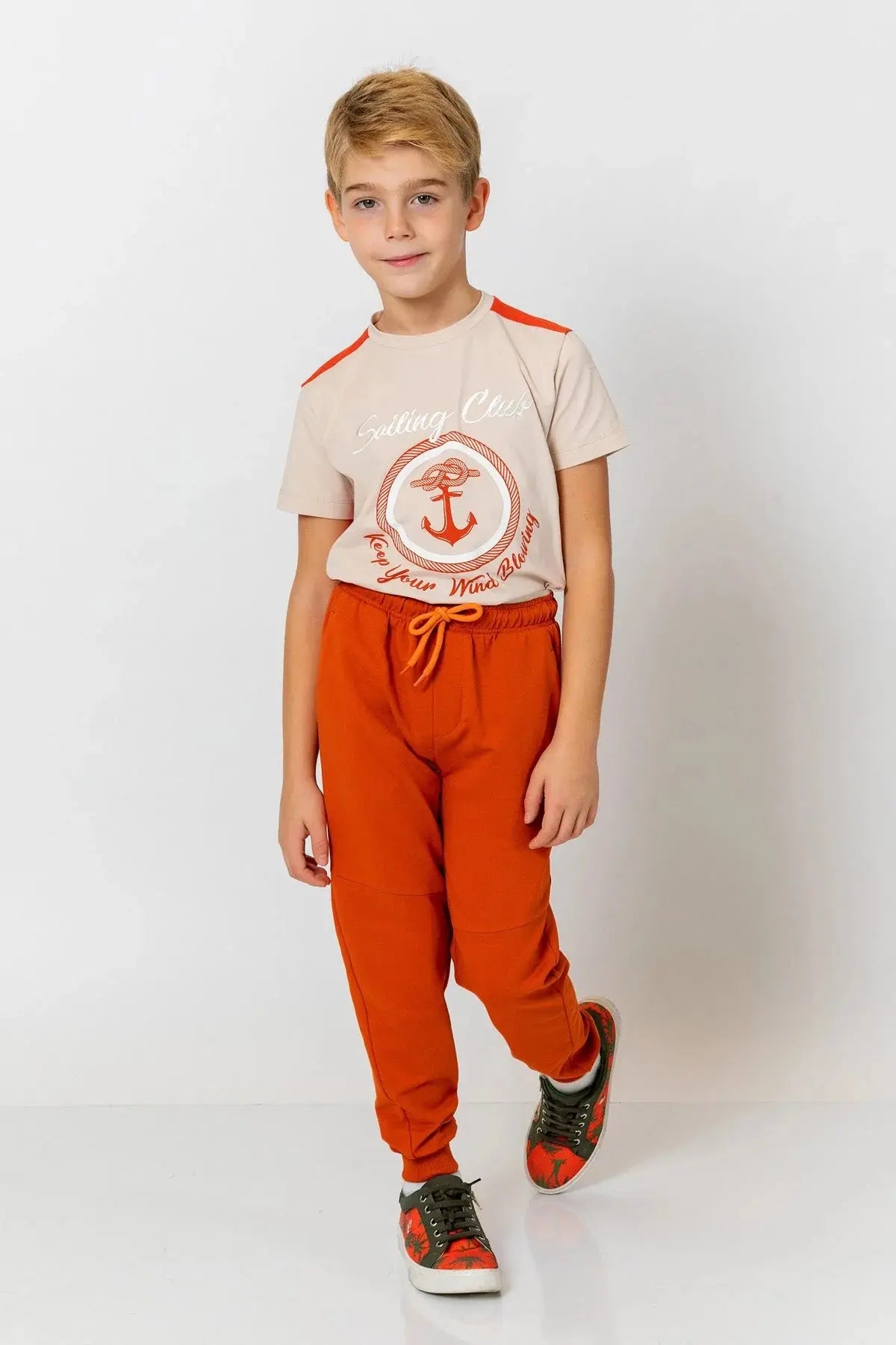 InCity Boys (3200) - Beli Lastikli Fermuarl Jogger Pantolon dogan-811