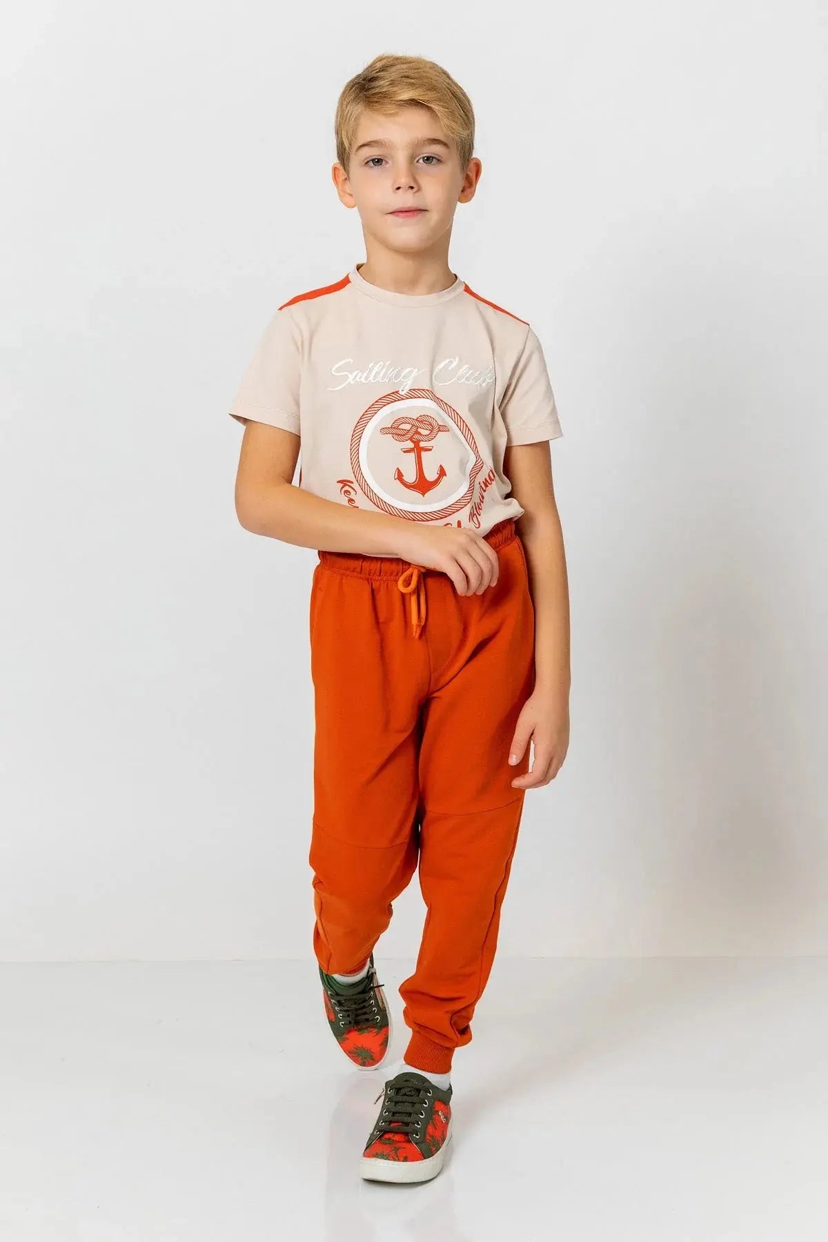 InCity Boys (3200) - Beli Lastikli Fermuarl Jogger Pantolon dogan-811