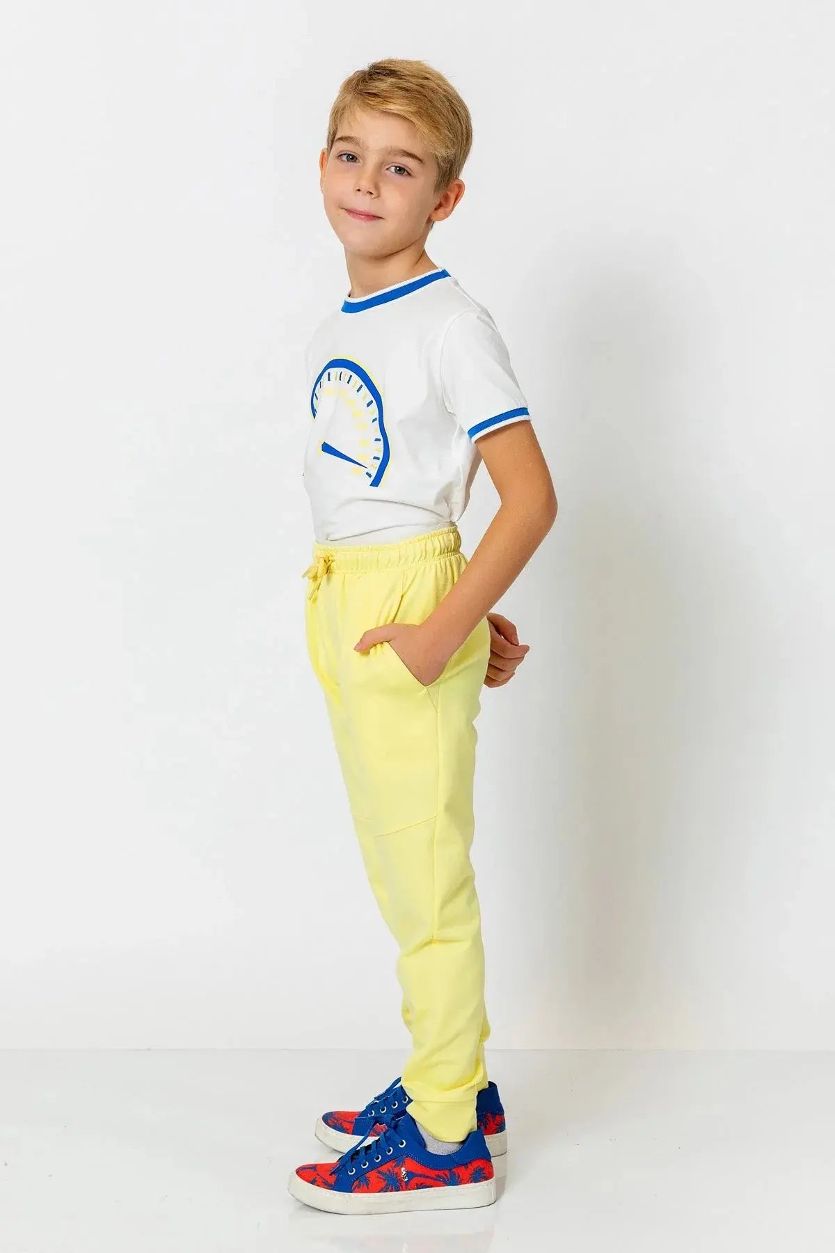 InCity Boys (3200) - Beli Lastikli Fermuarl Jogger Pantolon dogan-811