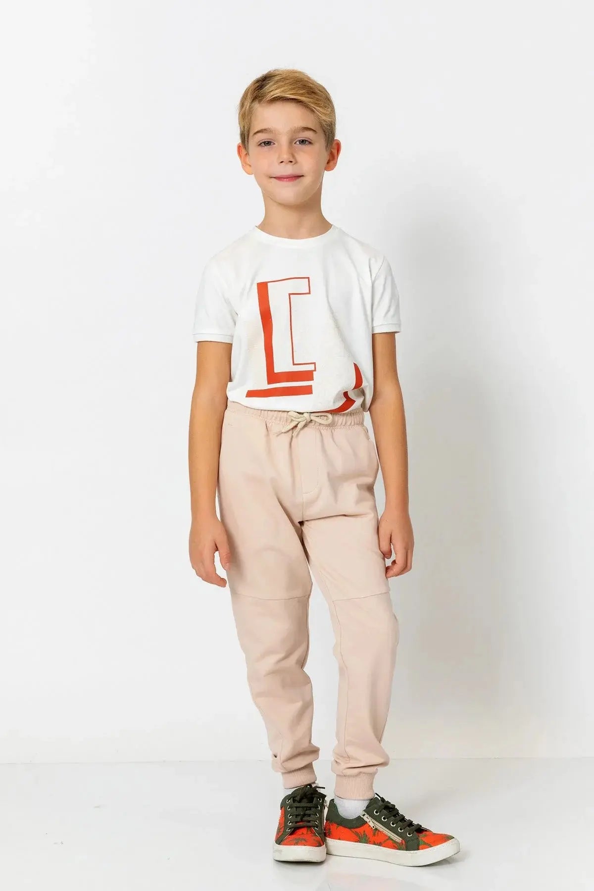 InCity Boys (3200) - Beli Lastikli Fermuarl Jogger Pantolon dogan-811