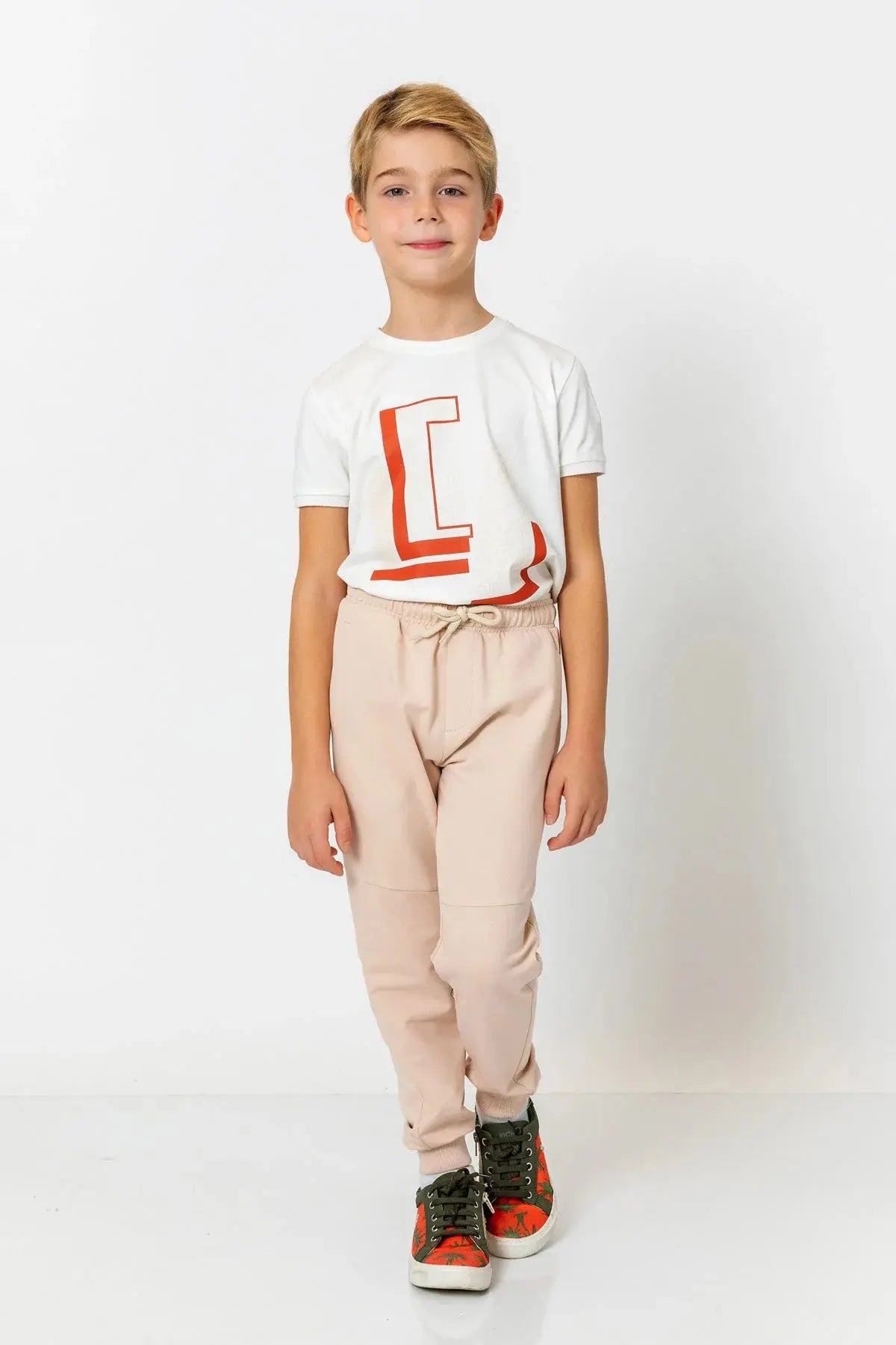 InCity Boys (3200) - Beli Lastikli Fermuarl Jogger Pantolon dogan-811