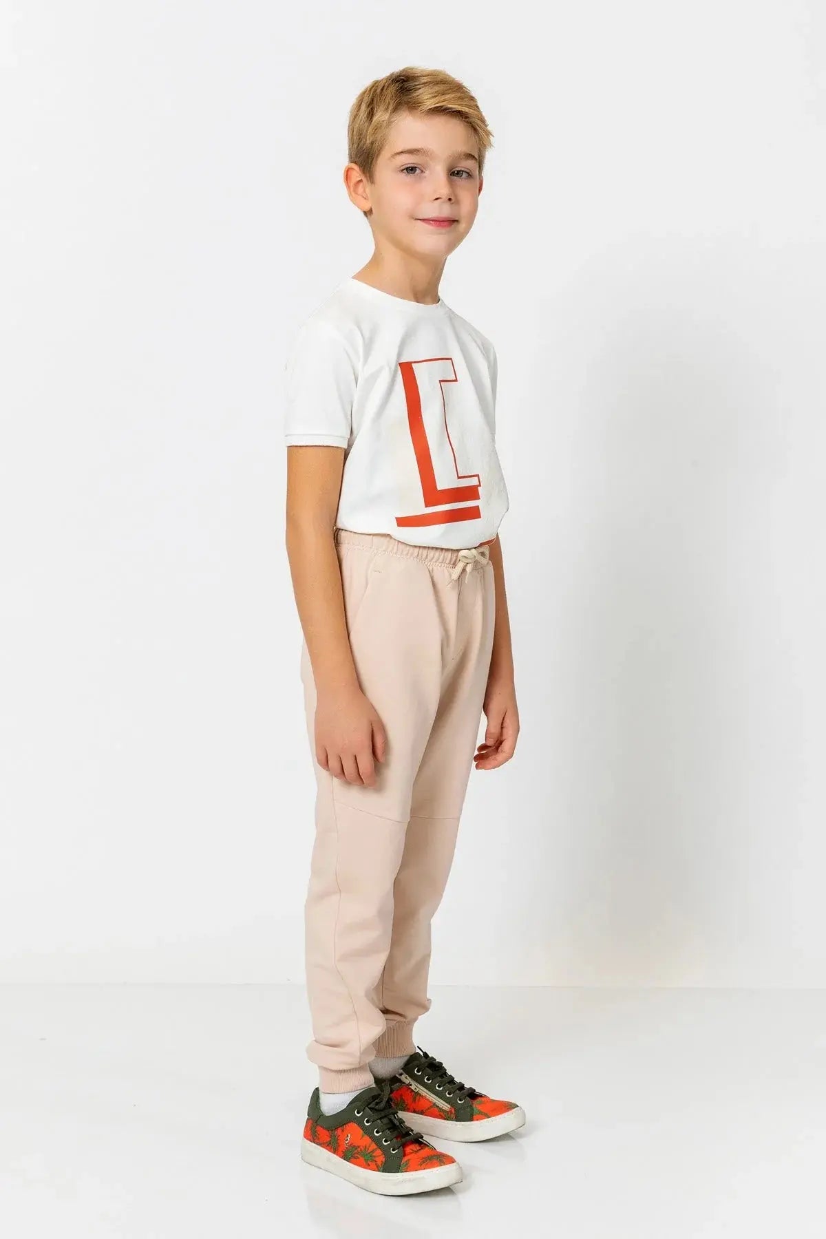 InCity Boys (3200) - Beli Lastikli Fermuarl Jogger Pantolon dogan-811