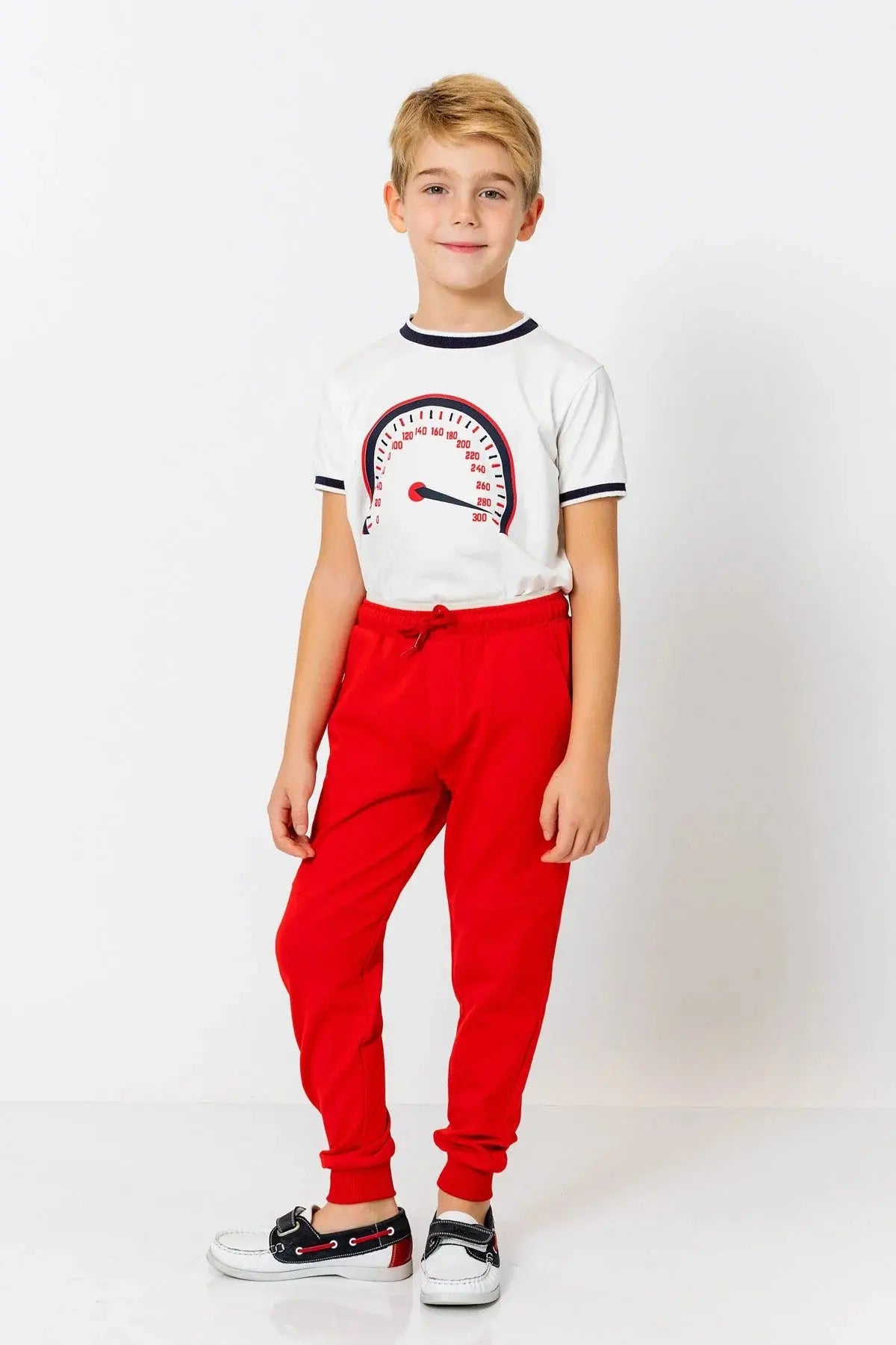 InCity Boys (3200) - Beli Lastikli Fermuarl Jogger Pantolon dogan-811