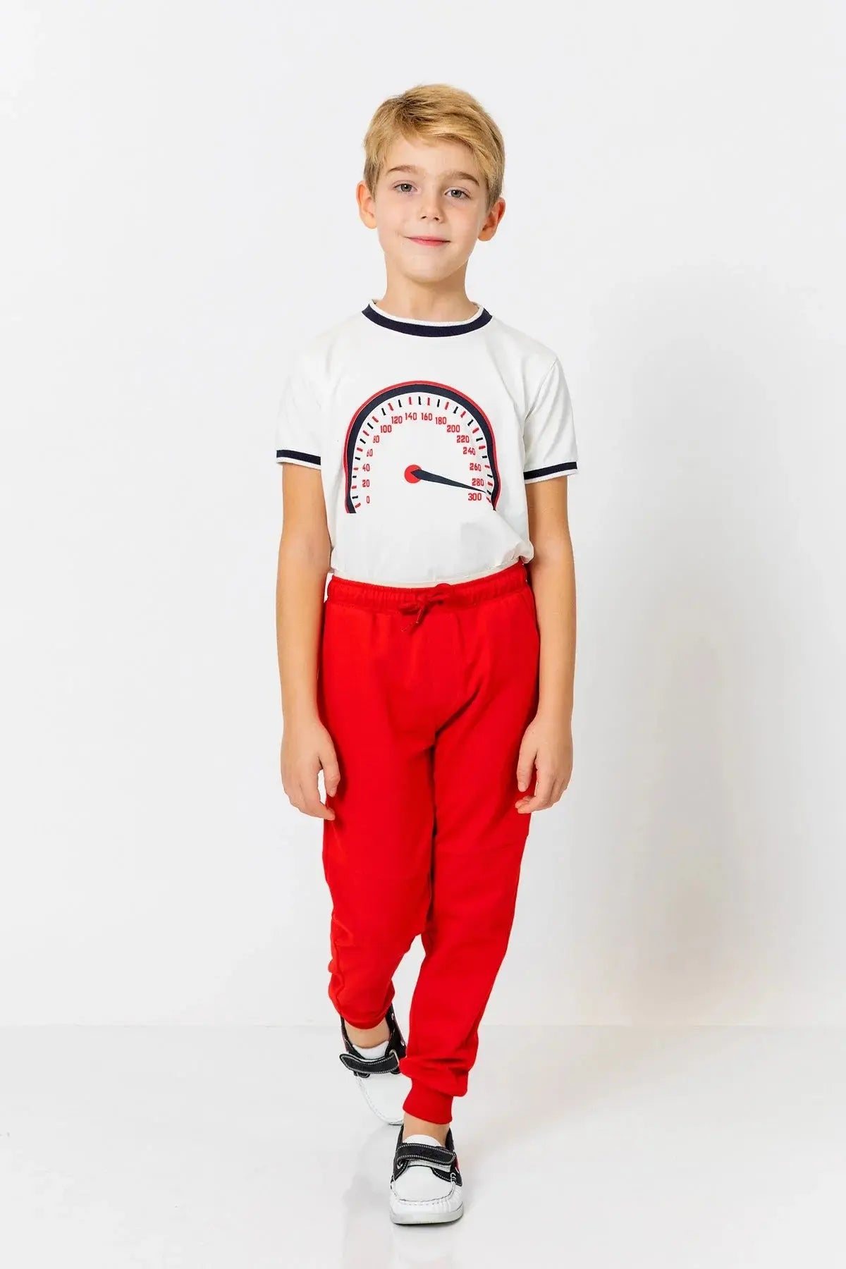 InCity Boys (3200) - Beli Lastikli Fermuarl Jogger Pantolon dogan-811