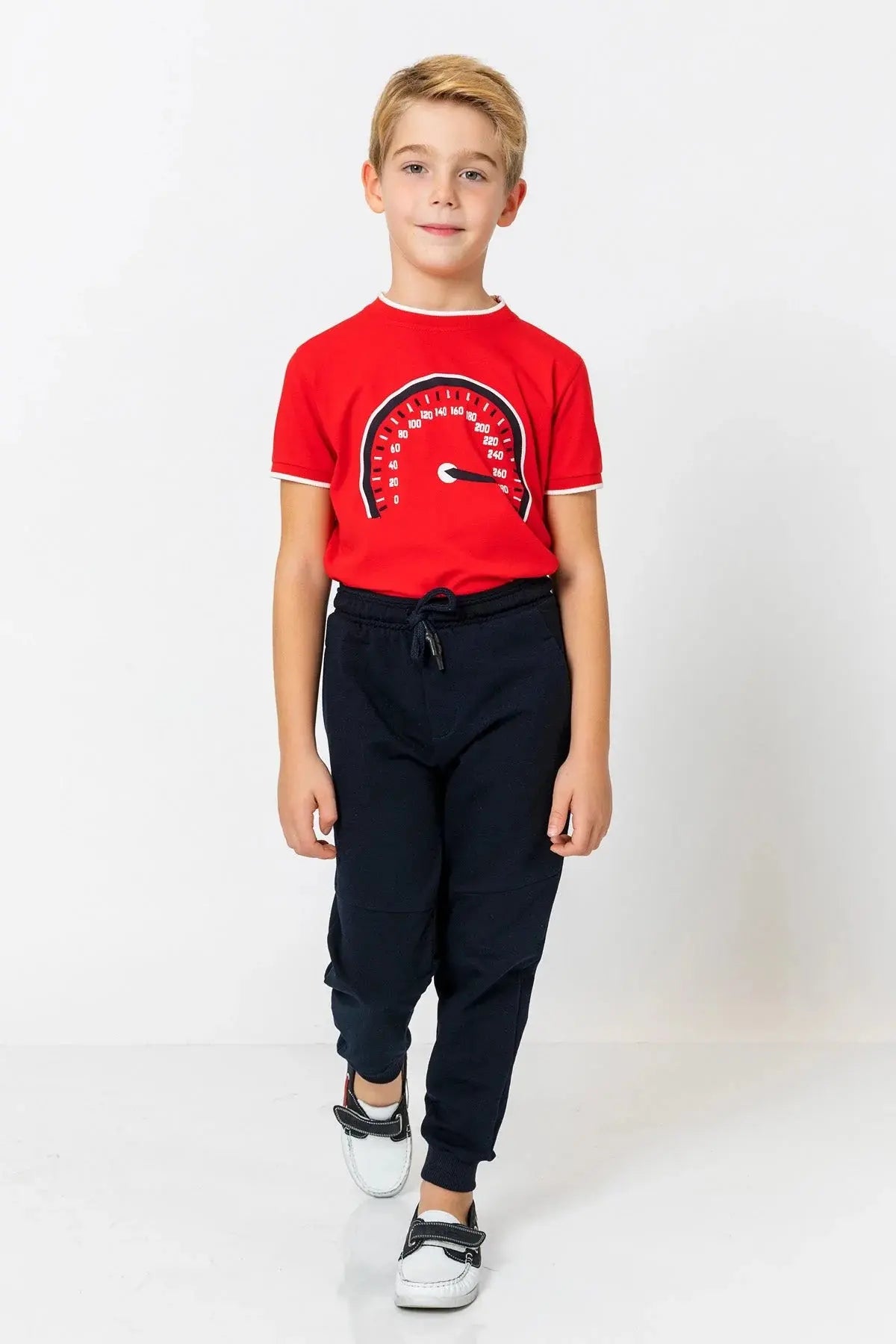 InCity Boys (3200) - Beli Lastikli Fermuarl Jogger Pantolon dogan-811