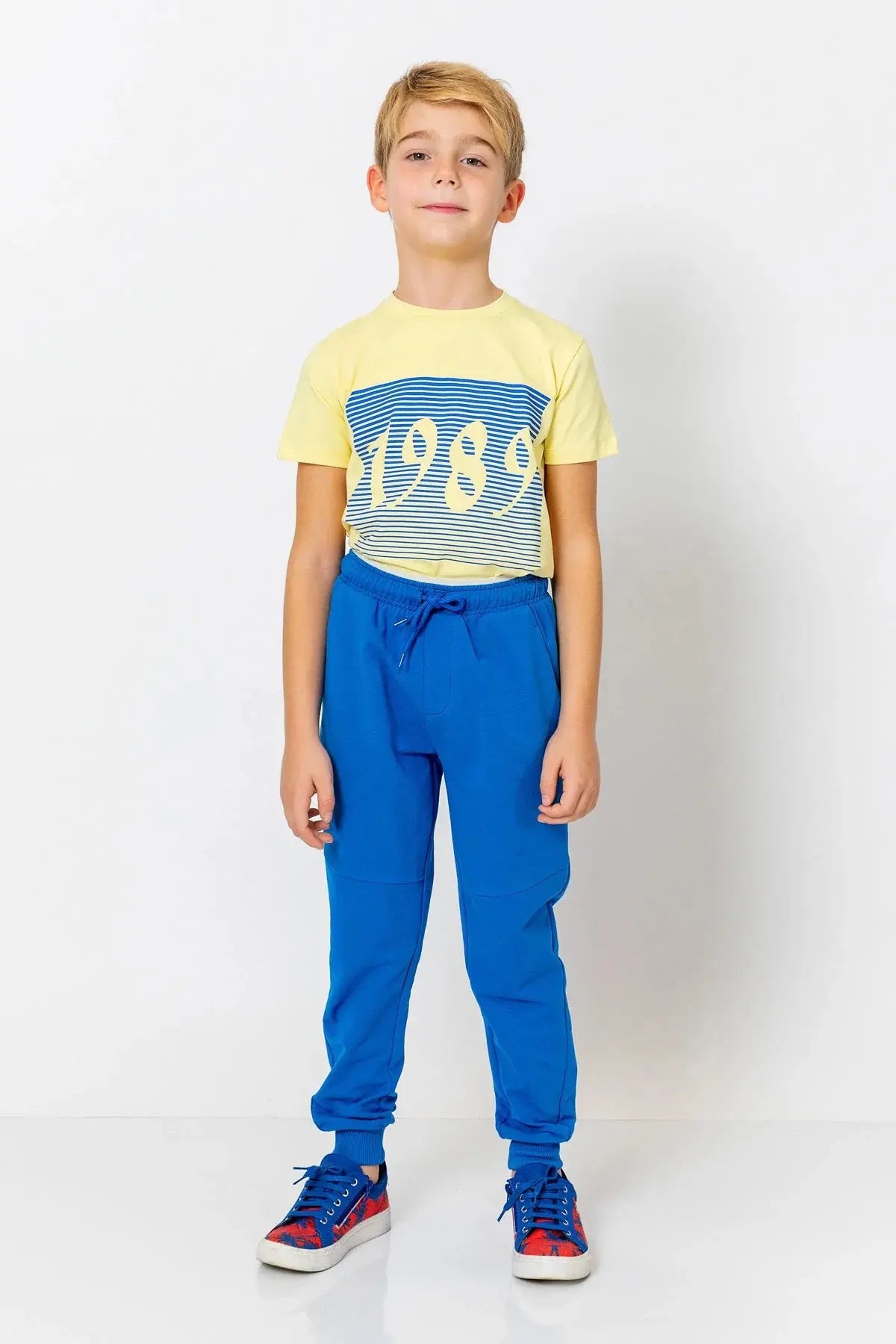 InCity Boys (3200) - Beli Lastikli Fermuarl Jogger Pantolon dogan-811