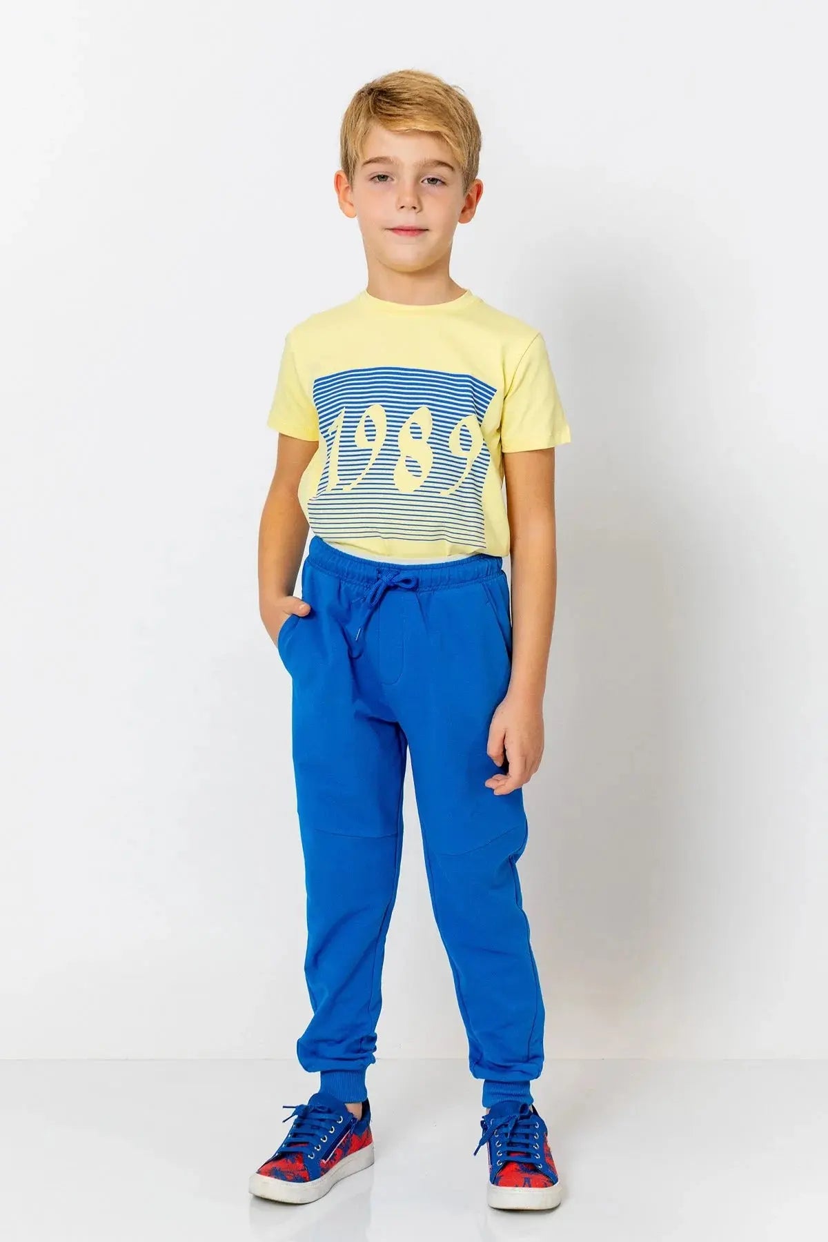 InCity Boys (3200) - Beli Lastikli Fermuarl Jogger Pantolon dogan-811