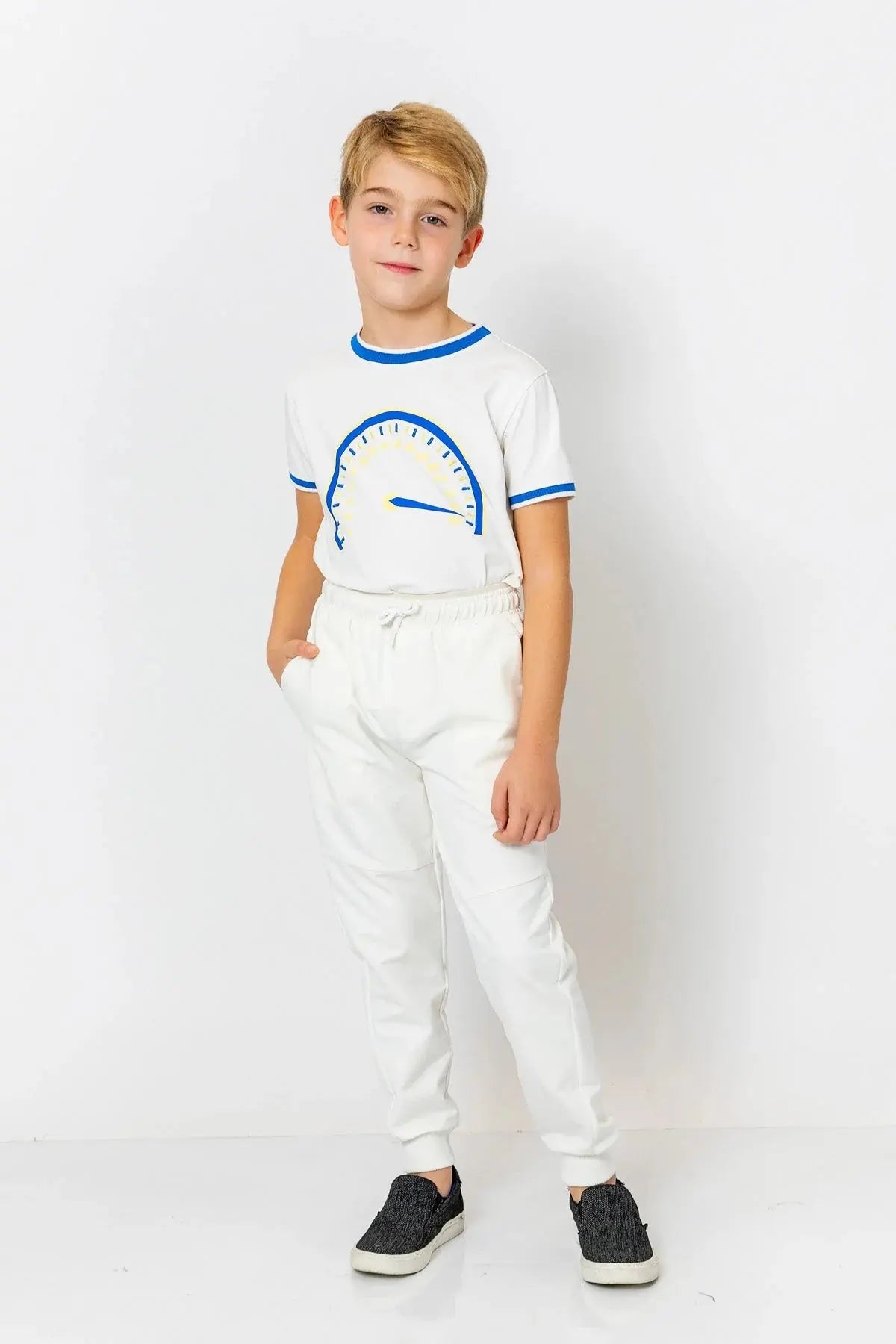 InCity Boys (3200) - Beli Lastikli Fermuarl Jogger Pantolon dogan-811