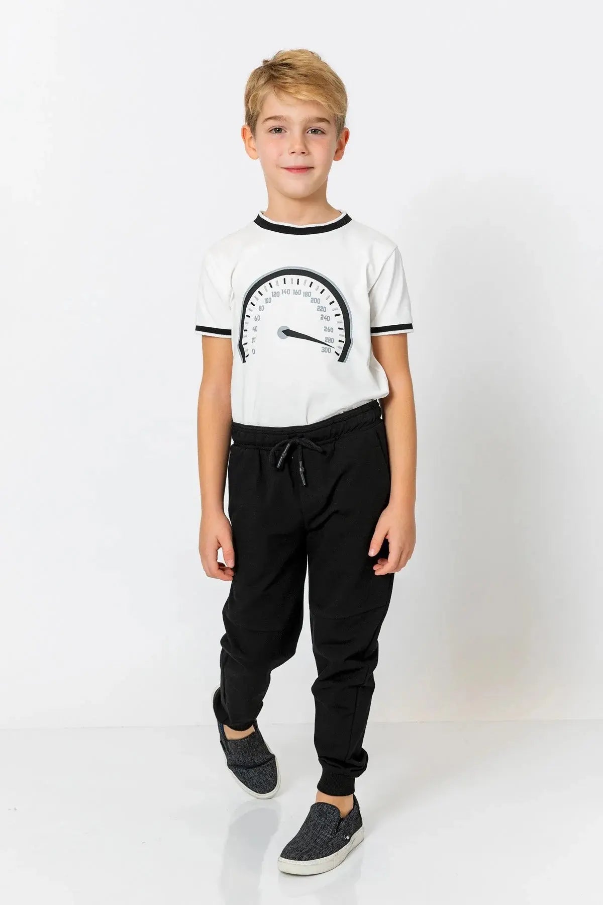 InCity Boys (3200) - Beli Lastikli Fermuarl Jogger Pantolon dogan-811