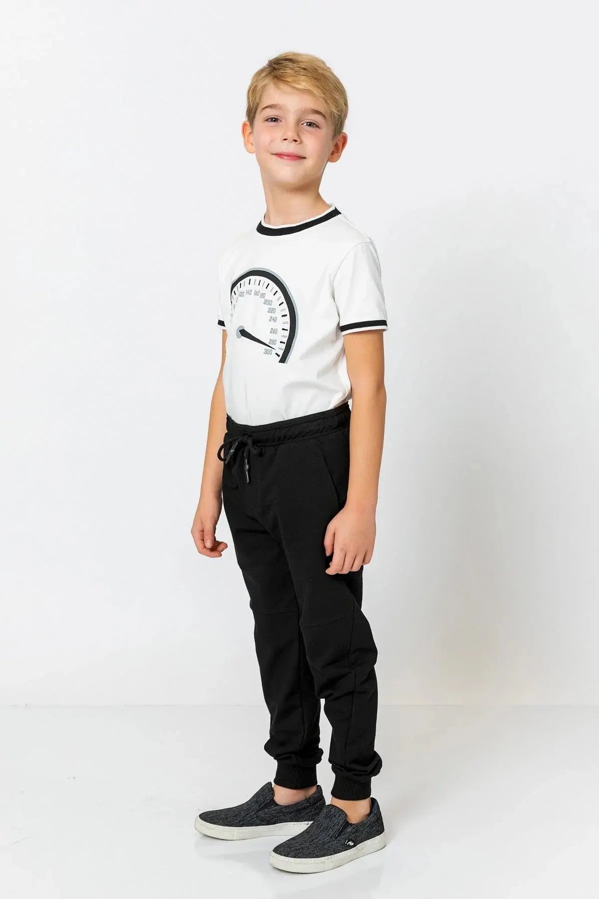 InCity Boys (3200) - Beli Lastikli Fermuarl Jogger Pantolon dogan-811