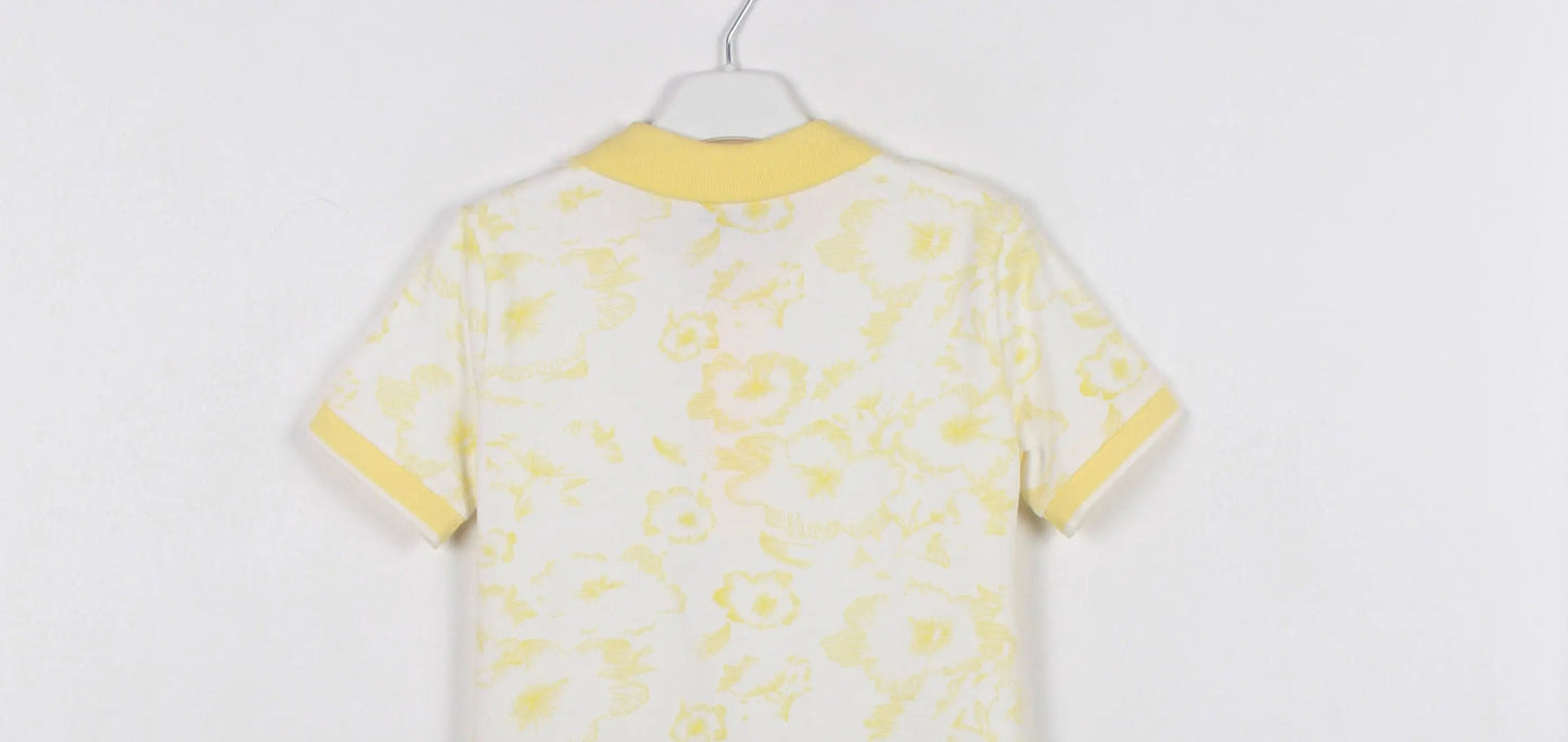 InCity Kids Boys Floral Print Short Sleeve Polo Shirt InCity Boys & Girls