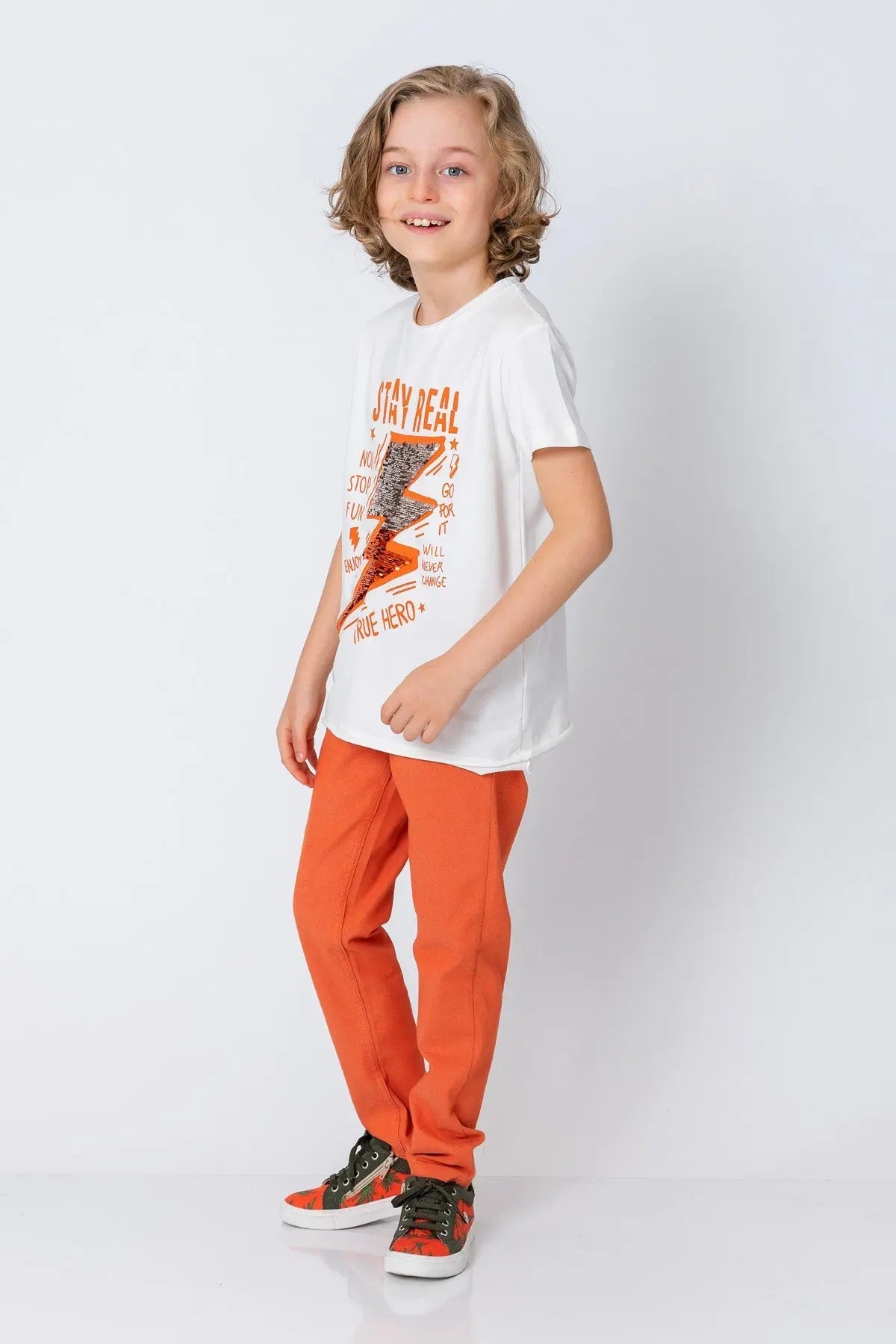 InCity Kids Boys Solid Straight Leg Fashion Pants InCity Boys & Girls