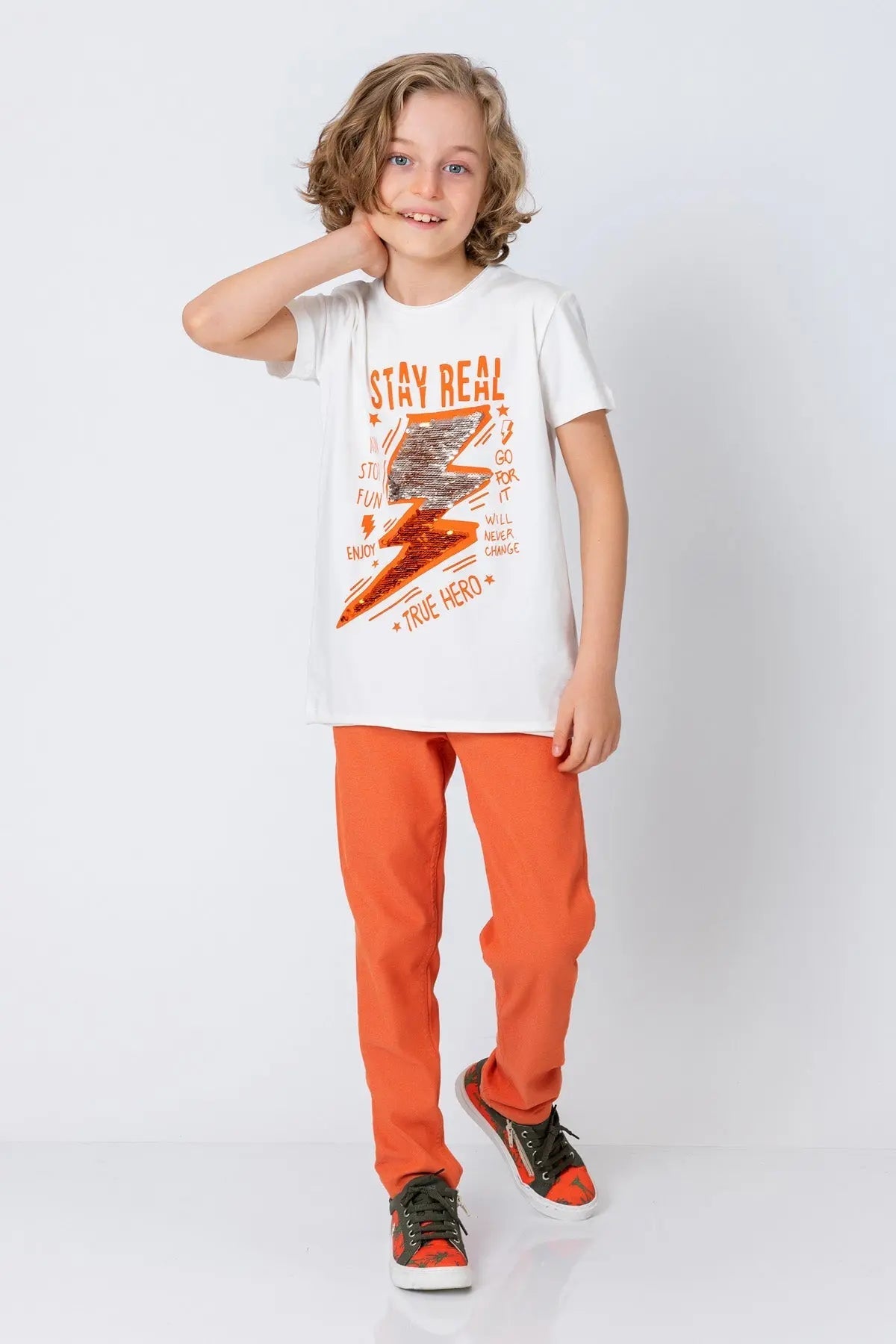 InCity Kids Boys Solid Straight Leg Fashion Pants InCity Boys & Girls