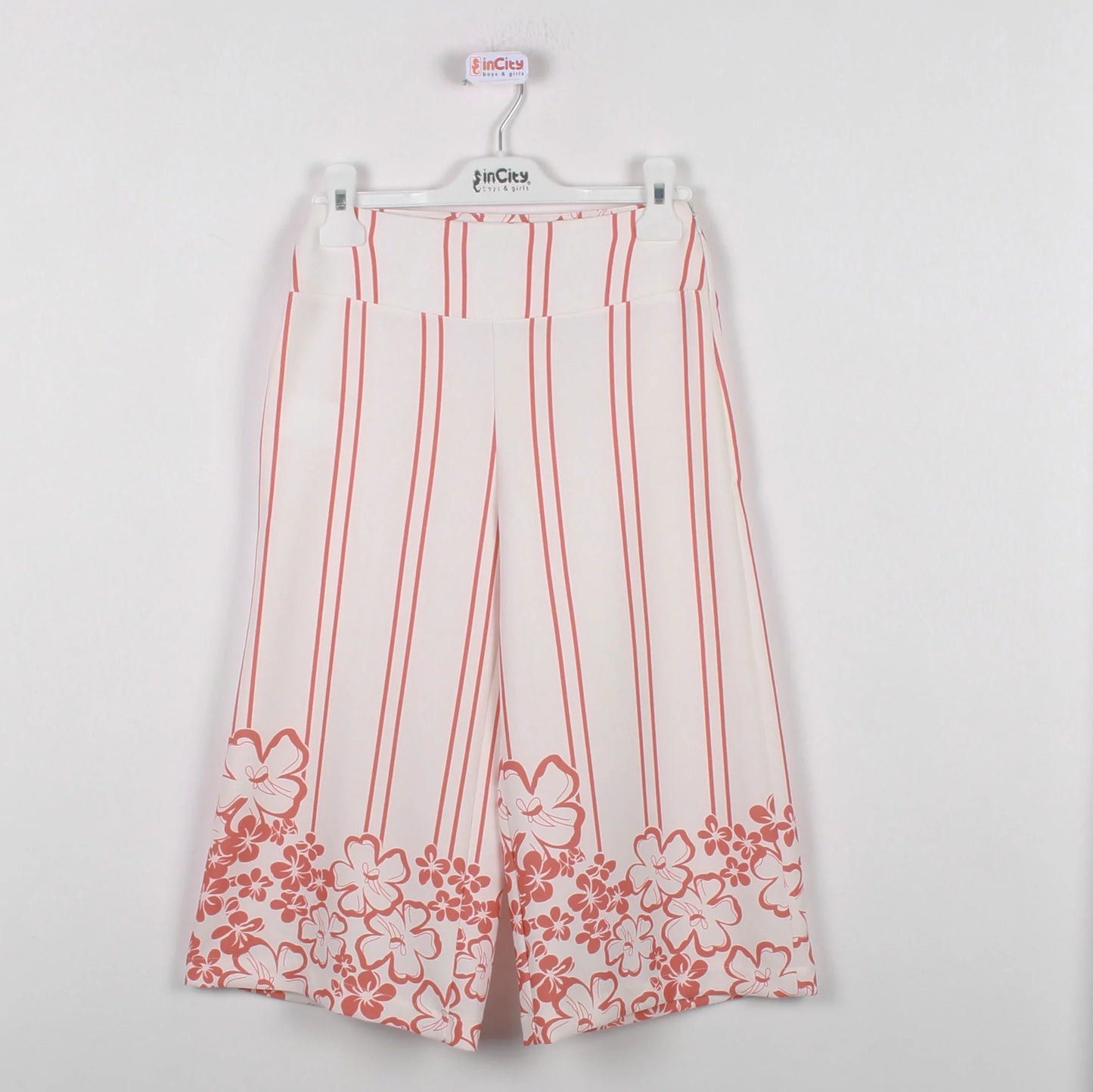 InCity Kids Girls Floral Print Wide Leg Fashion Pants InCity Boys & Girls