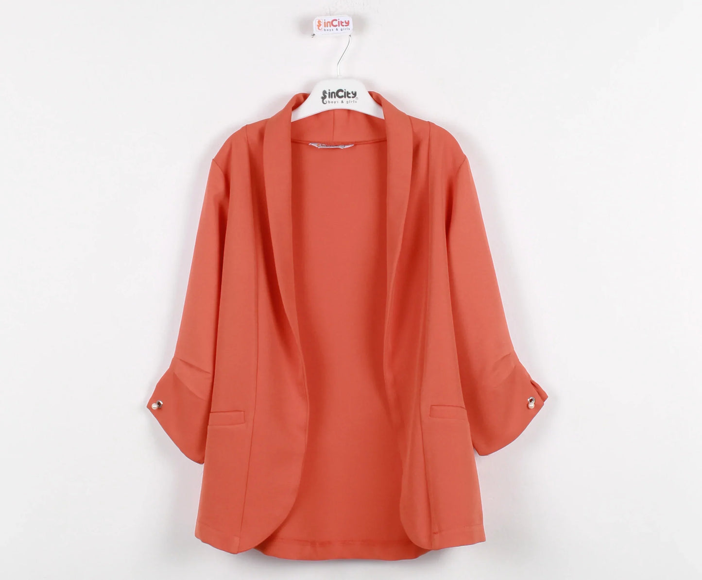 InCity Kids Girls Open Front 3/4 Sleeve Dress Jacket InCity Boys & Girls