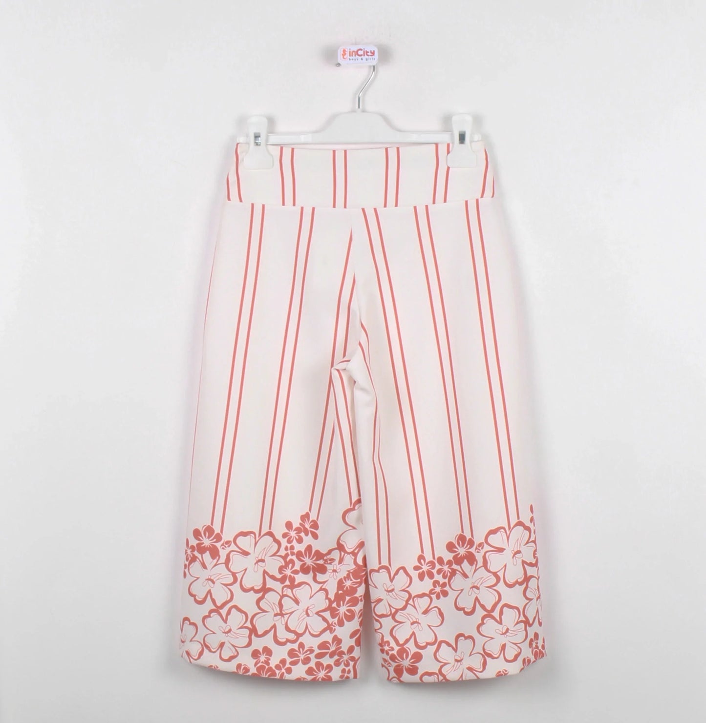 InCity Kids Girls Floral Print Wide Leg Fashion Pants InCity Boys & Girls