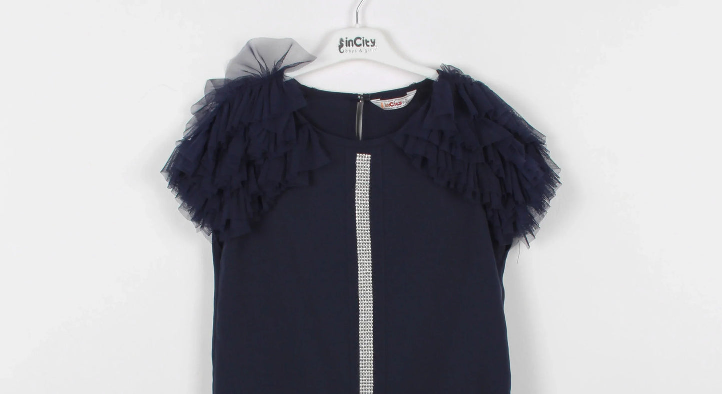 InCity Kids Girls Ruffle Sleeve Fashion Blouse InCity Boys & Girls