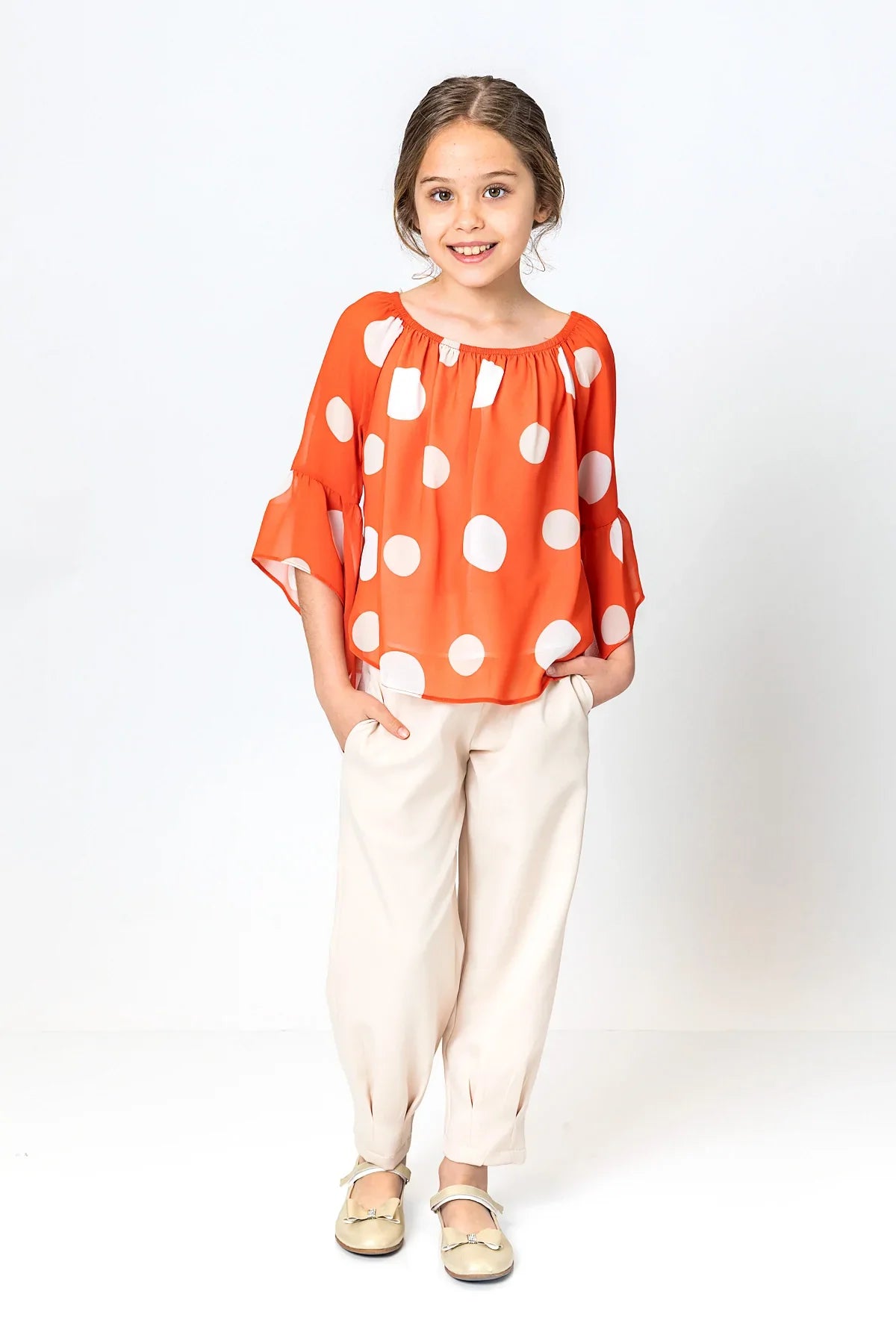 InCity Kids Girls Elastic Waist Solid Pants InCity Boys & Girls