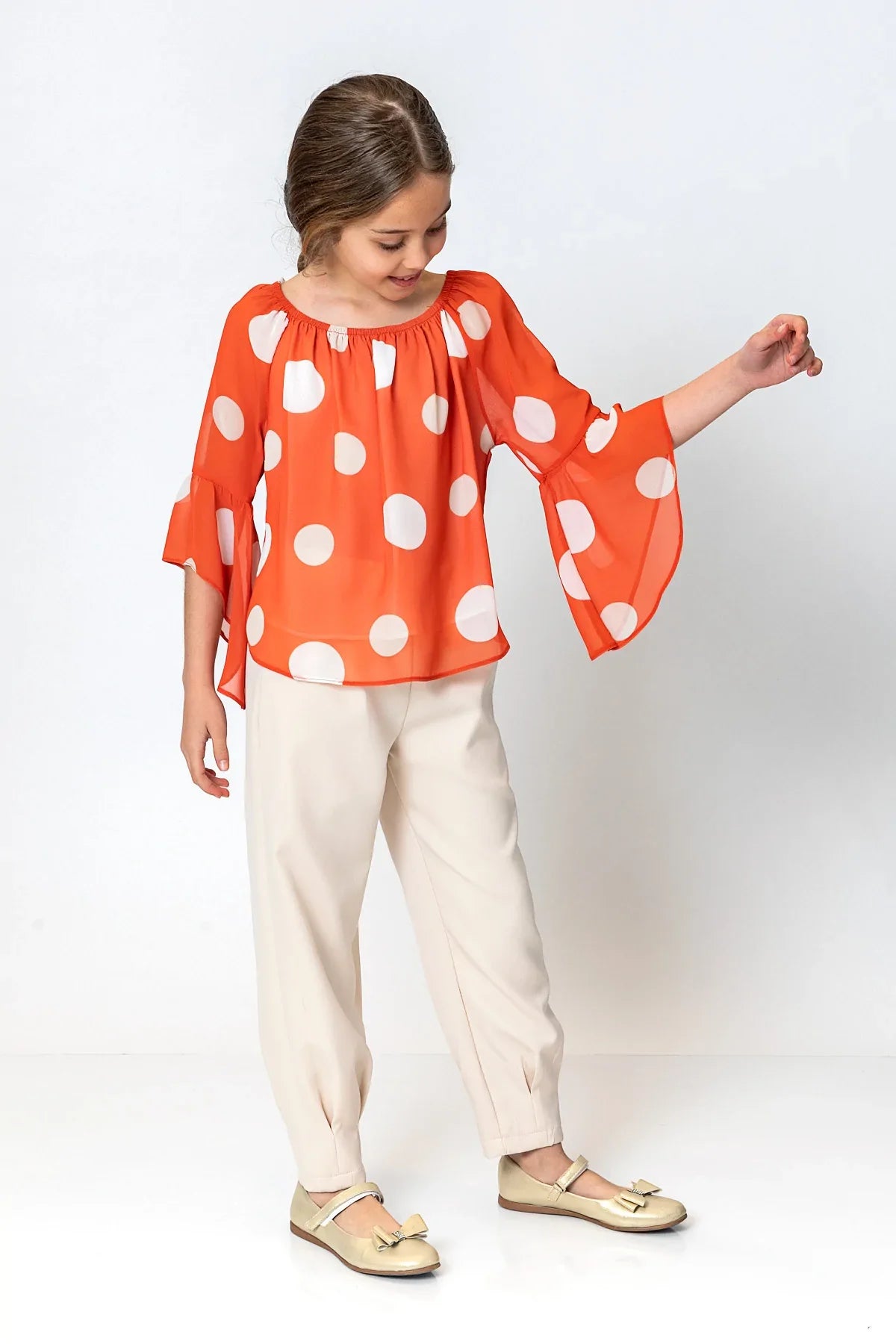 InCity Kids Girls Elastic Waist Solid Pants InCity Boys & Girls