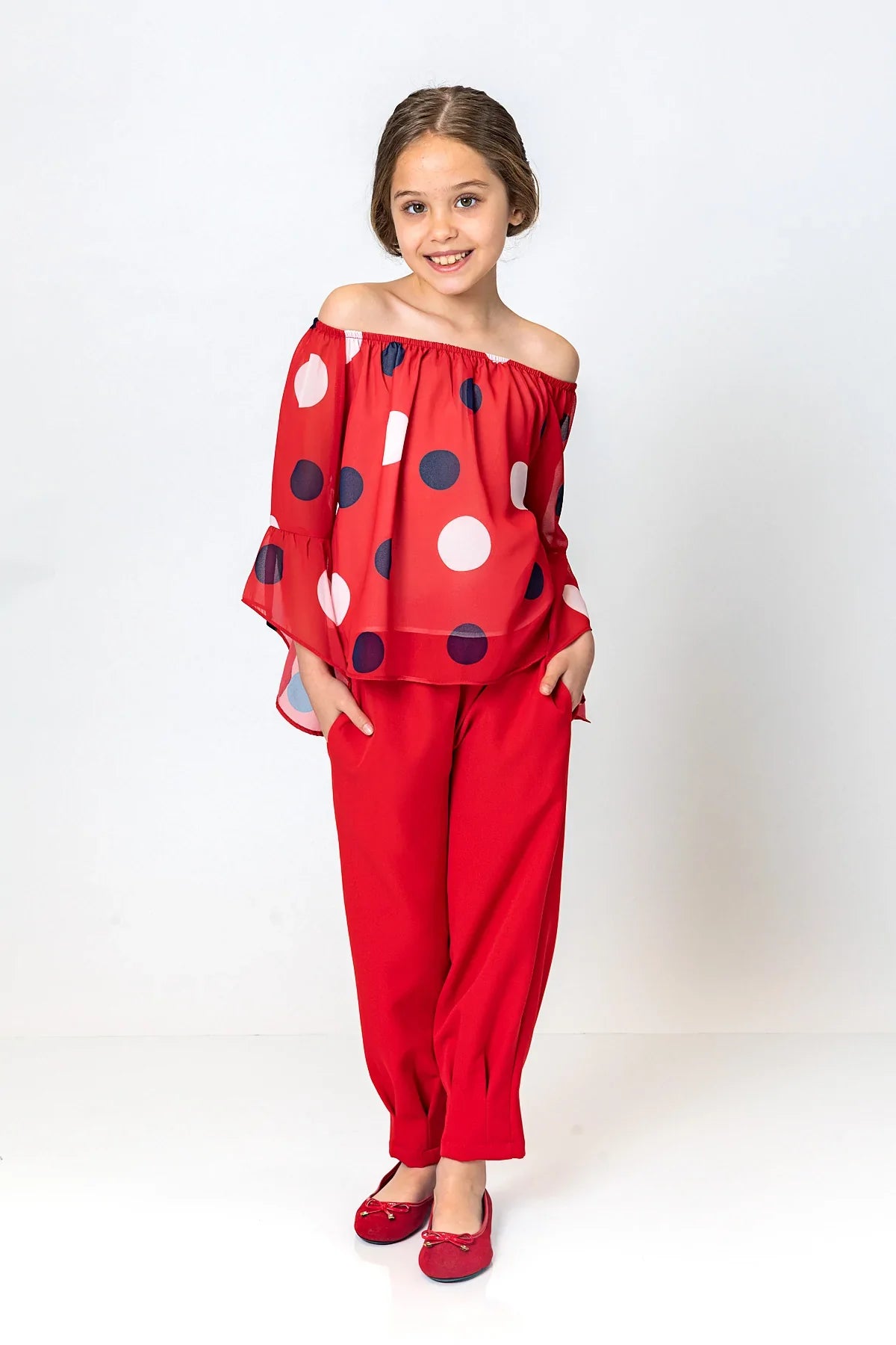 InCity Kids Girls Elastic Waist Solid Pants InCity Boys & Girls