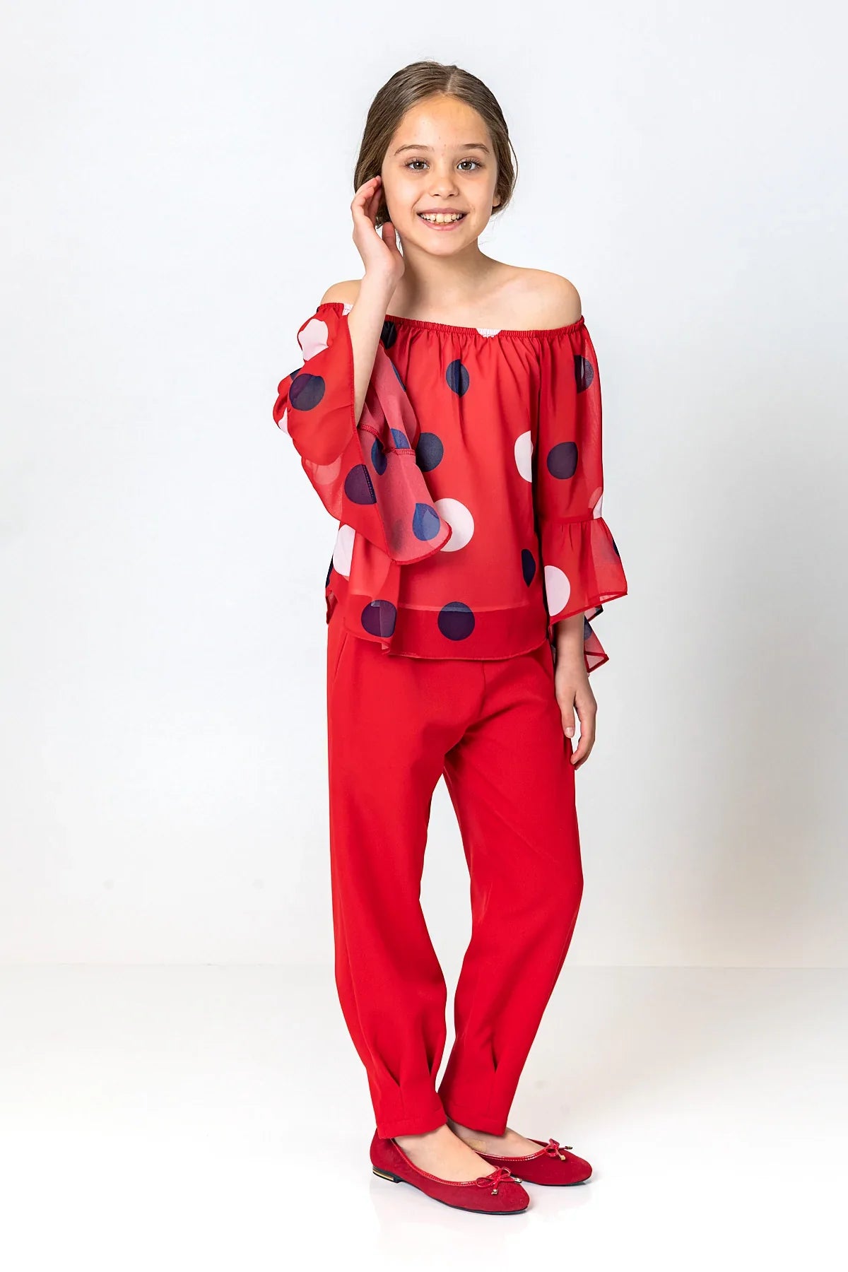 InCity Kids Girls Elastic Waist Solid Pants InCity Boys & Girls