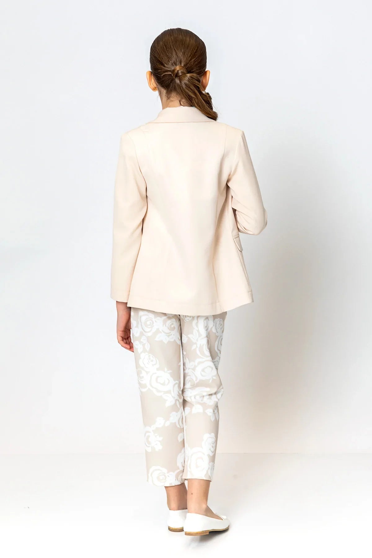 InCity Kids Girls Ribbon Belted Floral Straight Leg Dress Pants InCity Boys & Girls