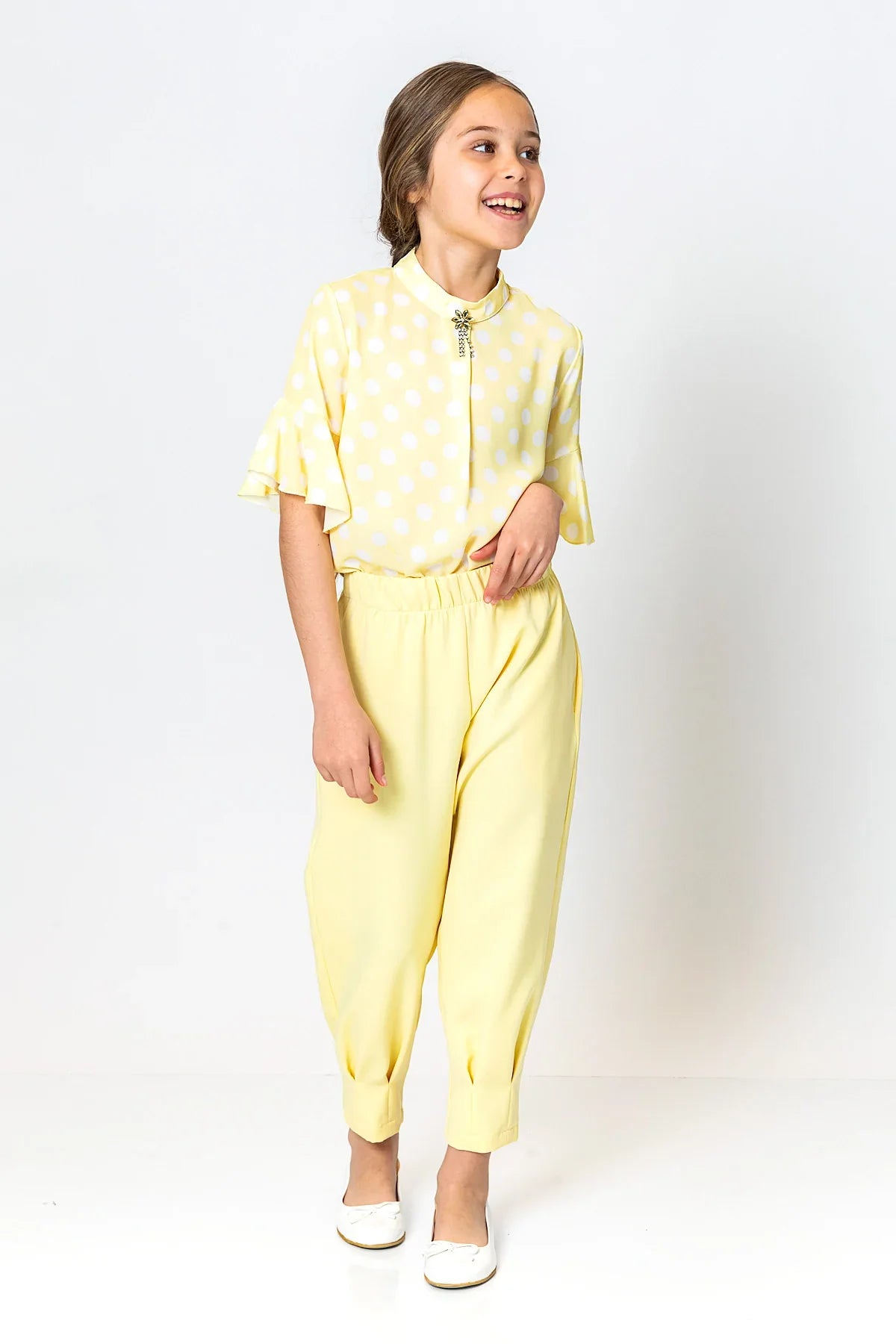 InCity Kids Girls Elastic Waist Solid Pants InCity Boys & Girls