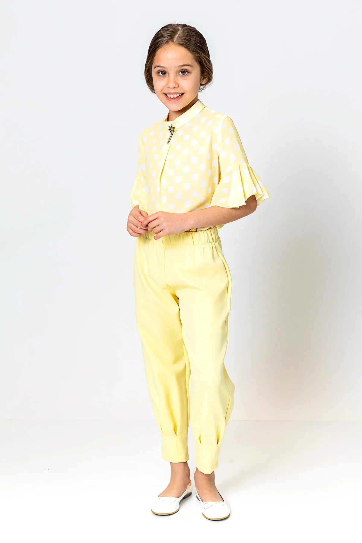 InCity Kids Girls Elastic Waist Solid Pants InCity Boys & Girls