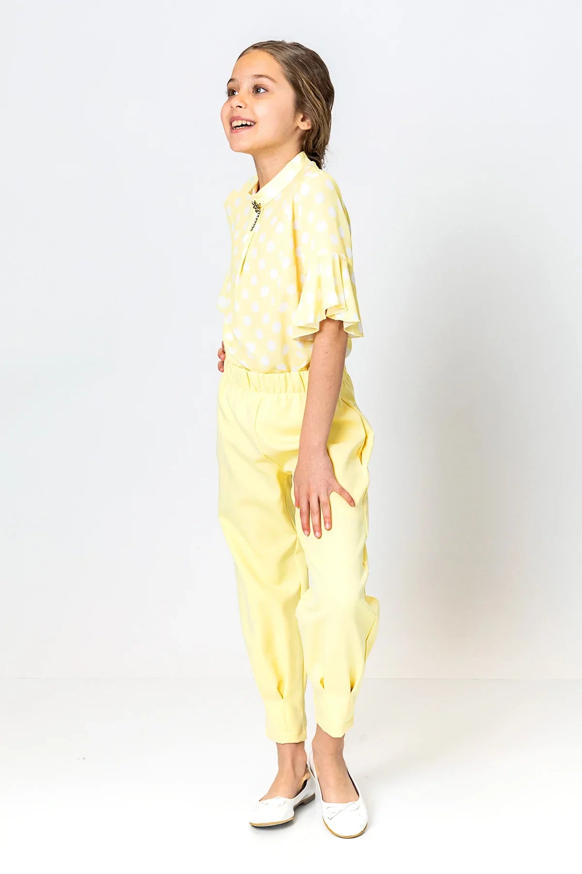 InCity Kids Girls Elastic Waist Solid Pants InCity Boys & Girls