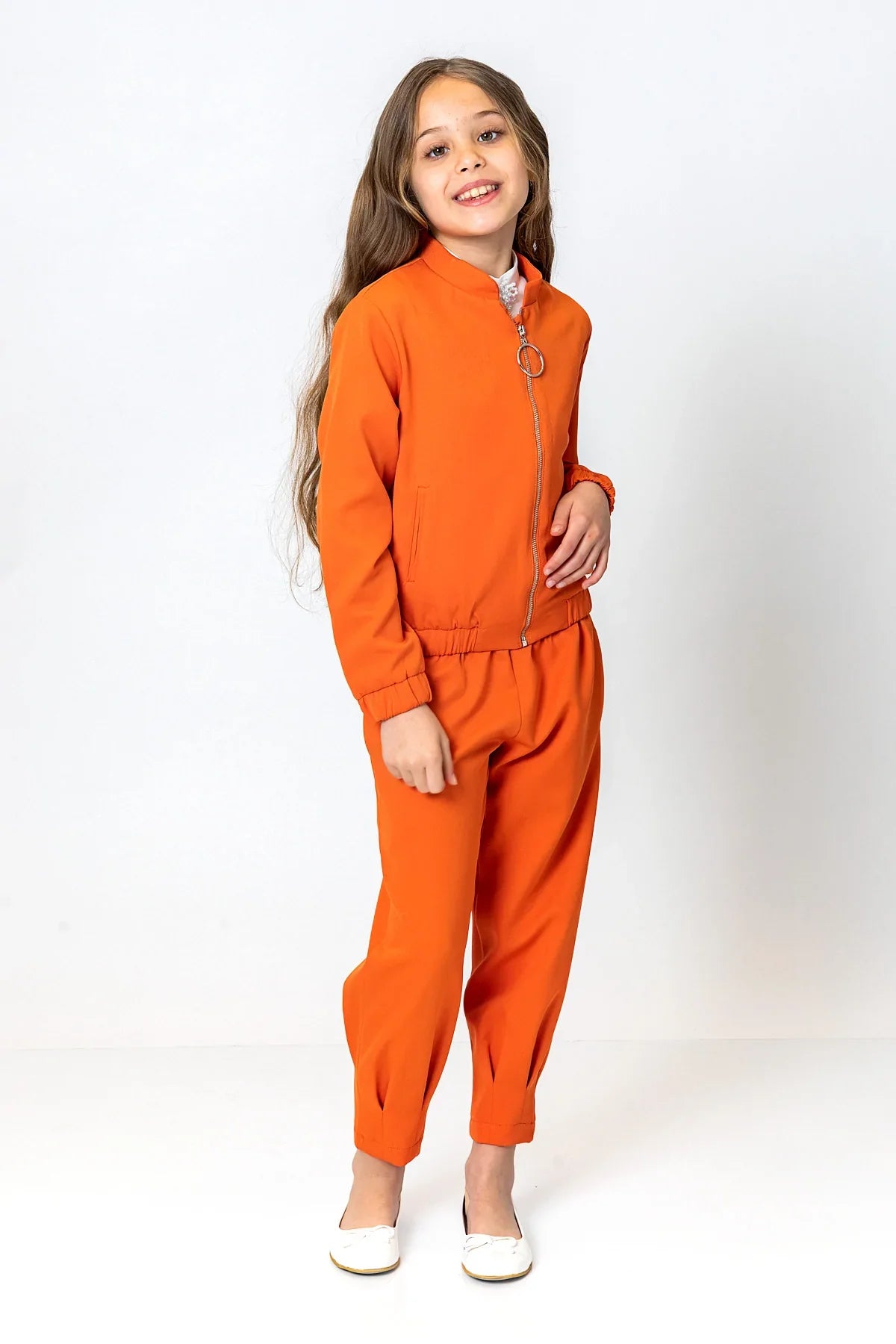 InCity Kids Girls Elastic Waist Solid Pants InCity Boys & Girls