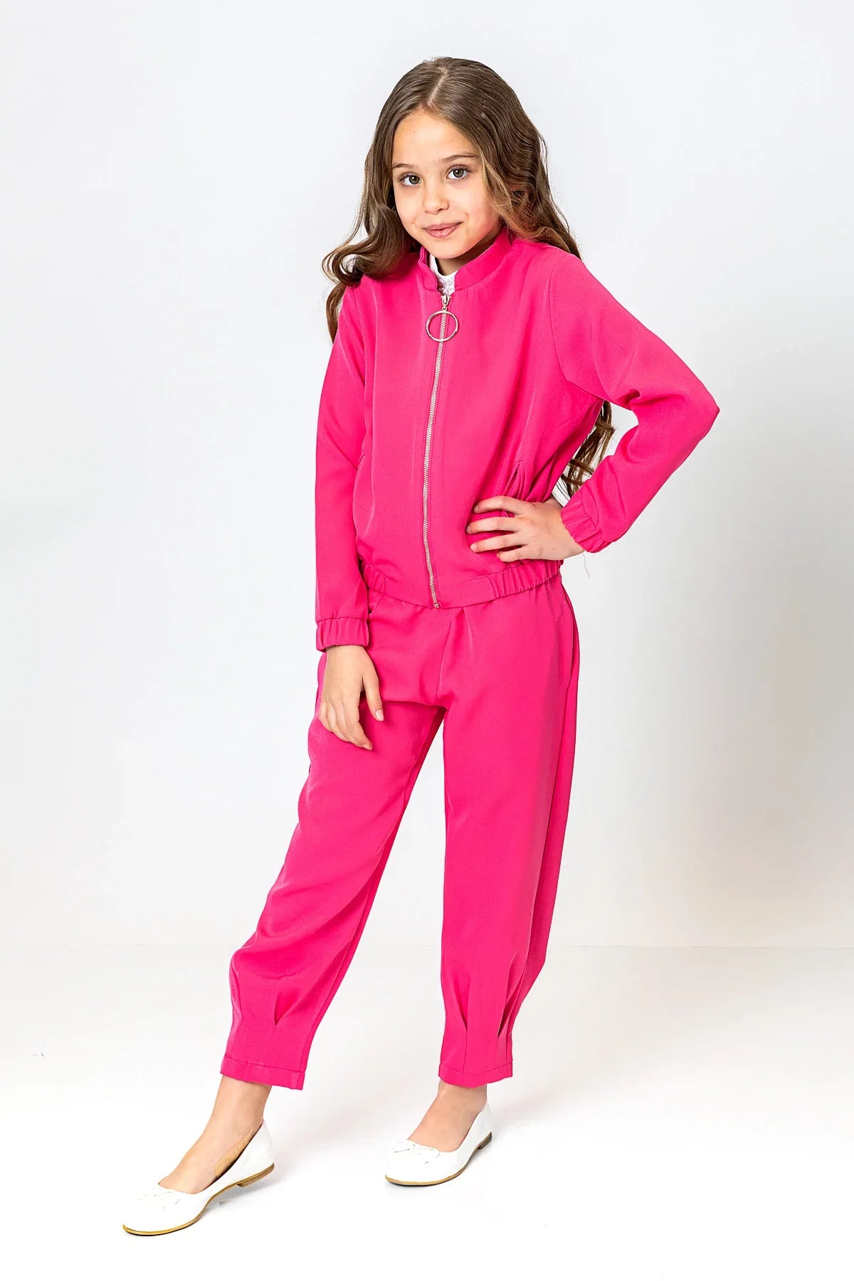 InCity Kids Girls Elastic Waist Solid Pants InCity Boys & Girls