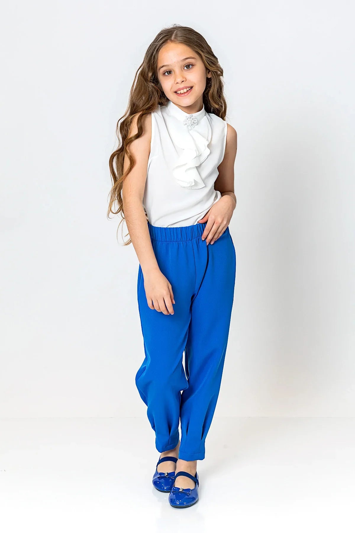 InCity Kids Girls Elastic Waist Solid Pants InCity Boys & Girls