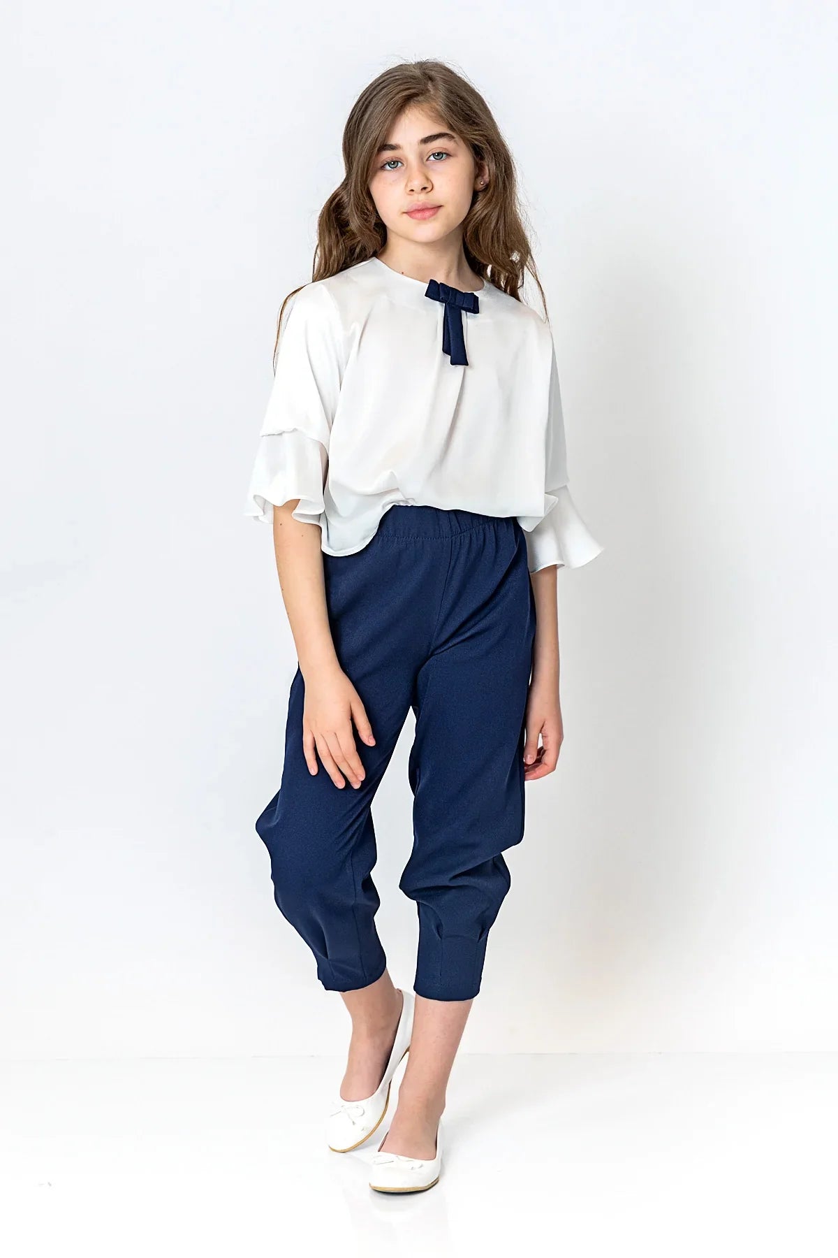 InCity Kids Girls Elastic Waist Solid Pants InCity Boys & Girls