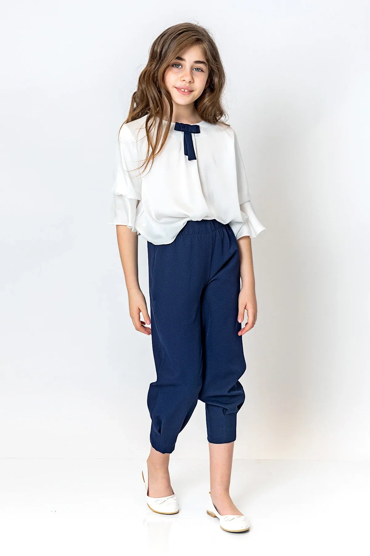 InCity Kids Girls Elastic Waist Solid Pants InCity Boys & Girls