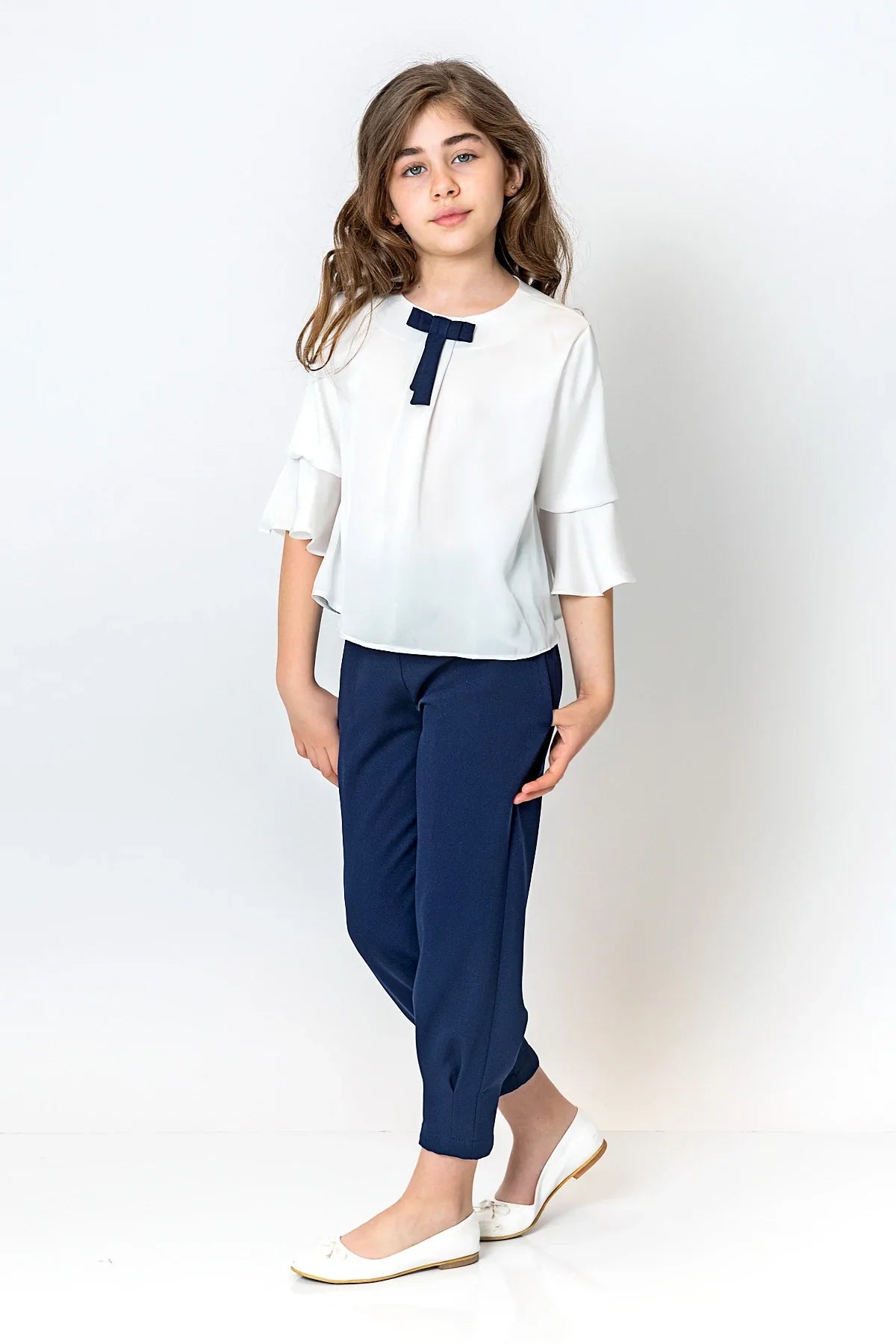 InCity Kids Girls Elastic Waist Solid Pants InCity Boys & Girls