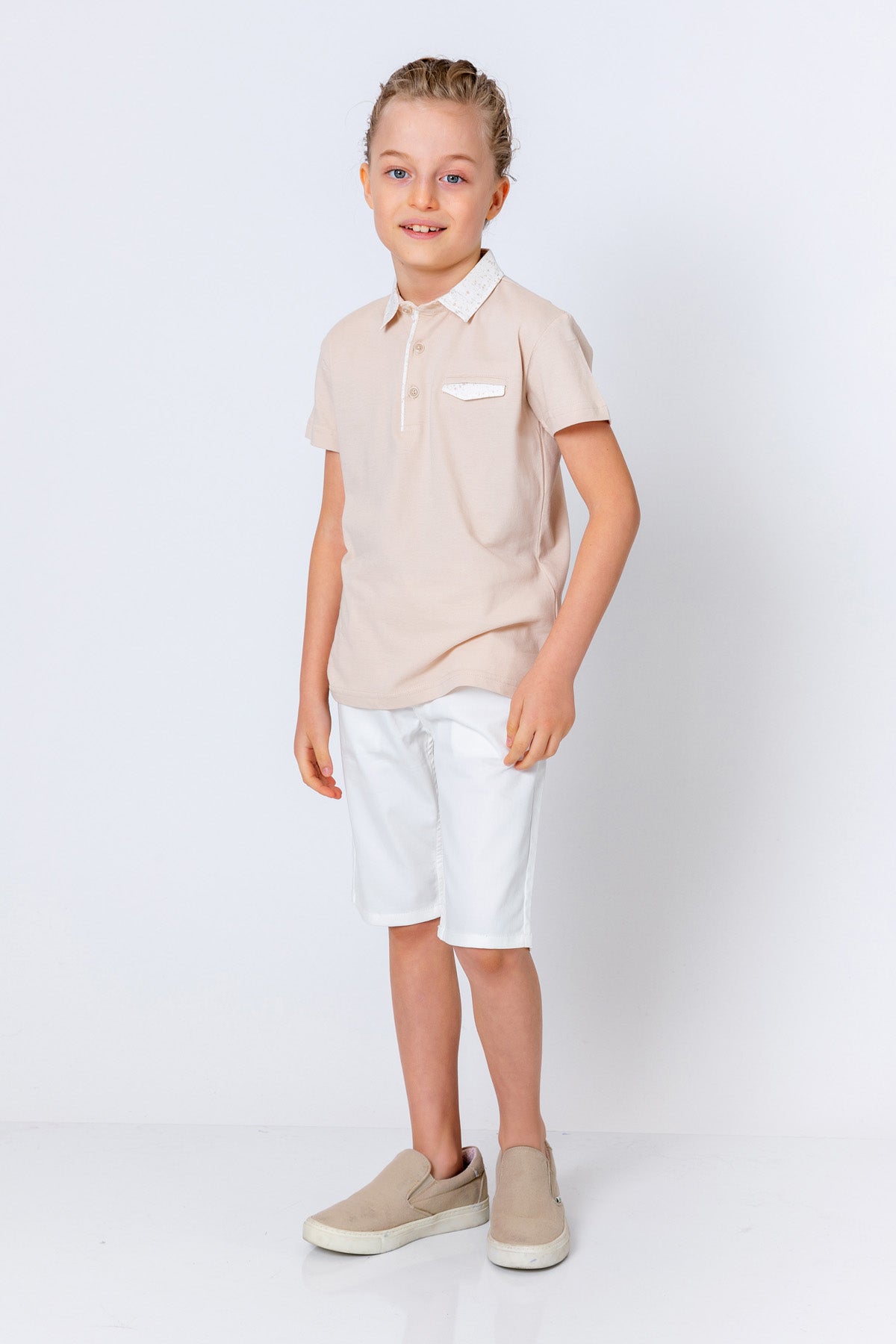 InCity Kids Boys Solid Straight Leg Dress Shorts InCity Boys & Girls