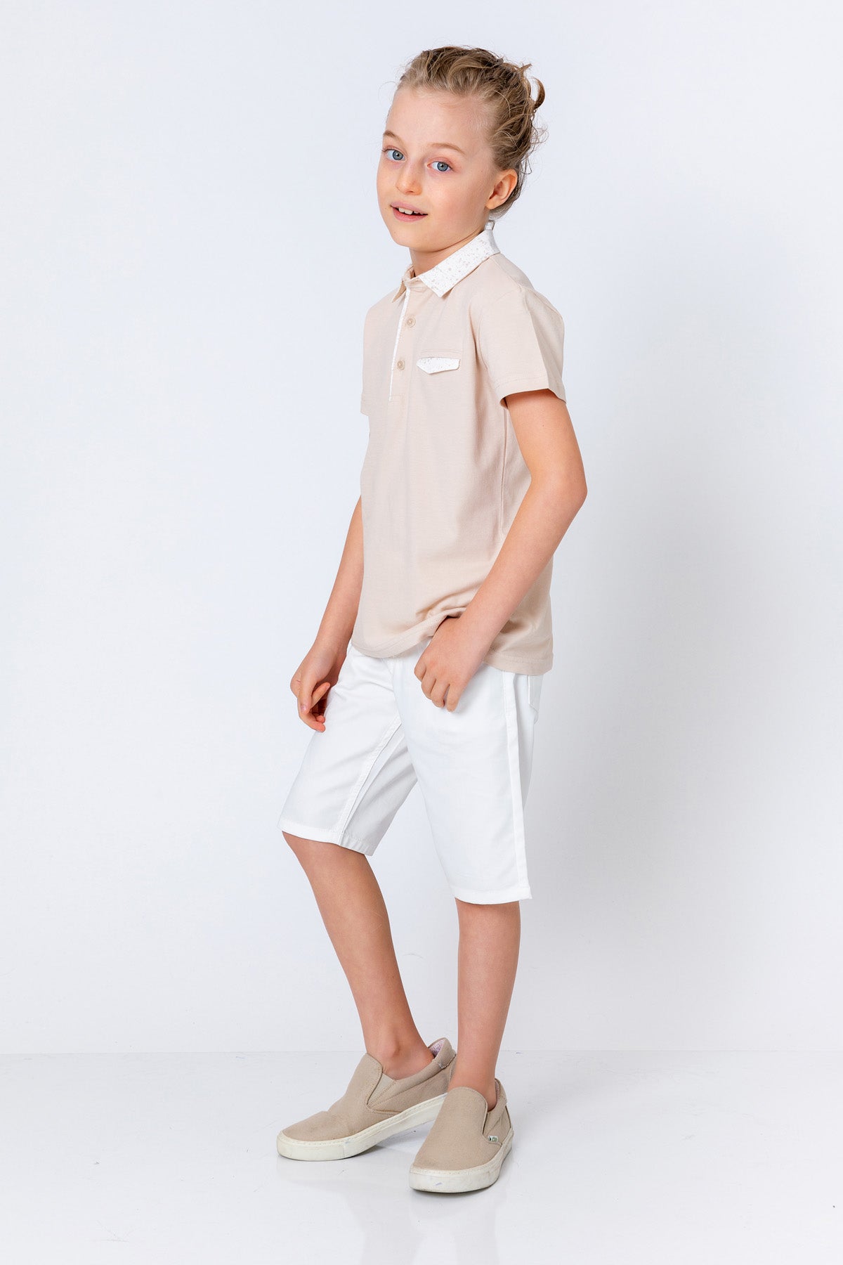 InCity Kids Boys Solid Straight Leg Dress Shorts InCity Boys & Girls