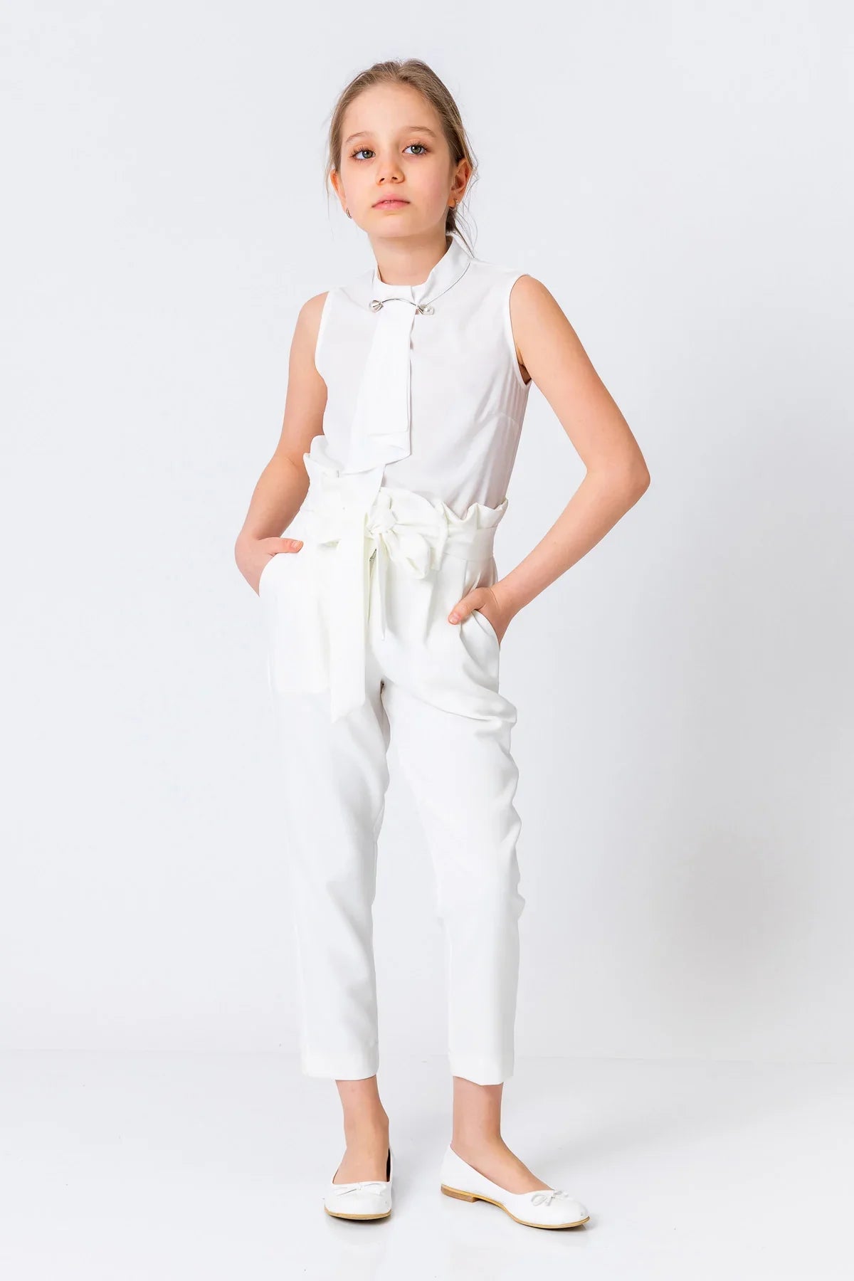 InCity Kids Girls Sleeveless Plain Fashion Dress Blouse InCity Boys & Girls