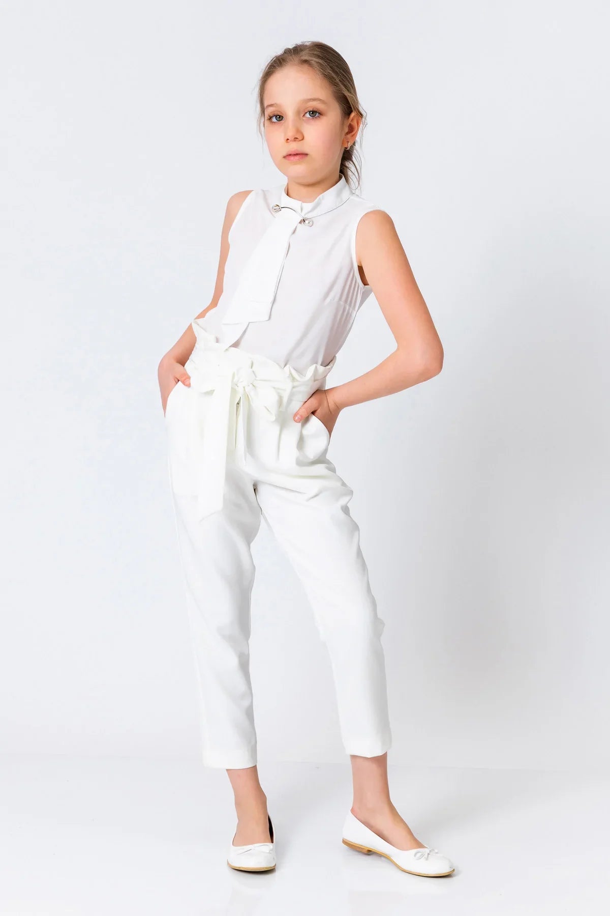 InCity Kids Girls Sleeveless Plain Fashion Dress Blouse InCity Boys & Girls