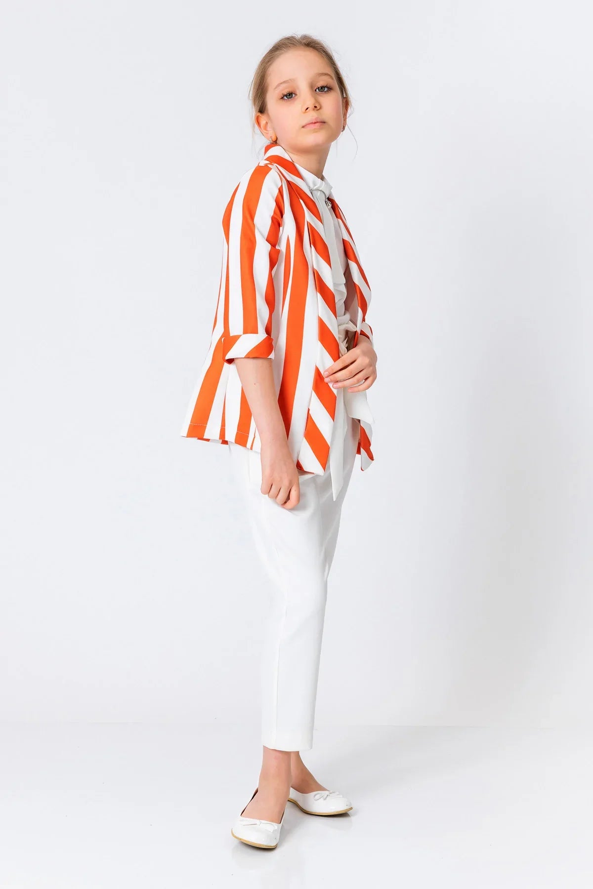 InCity Kids Girls Open Front 3/4 Sleeve Fashion Blazer InCity Boys & Girls