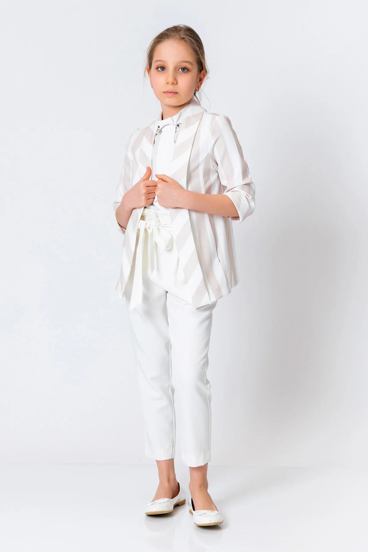 InCity Kids Girls Open Front 3/4 Sleeve Fashion Blazer InCity Boys & Girls