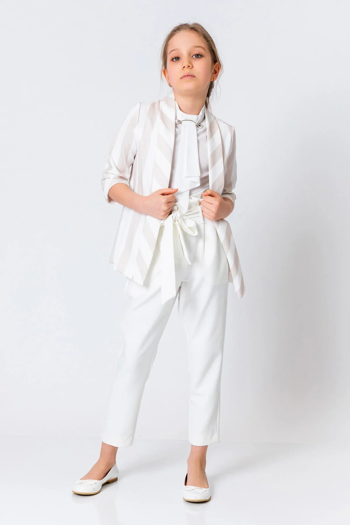 InCity Kids Girls Open Front 3/4 Sleeve Fashion Blazer InCity Boys & Girls