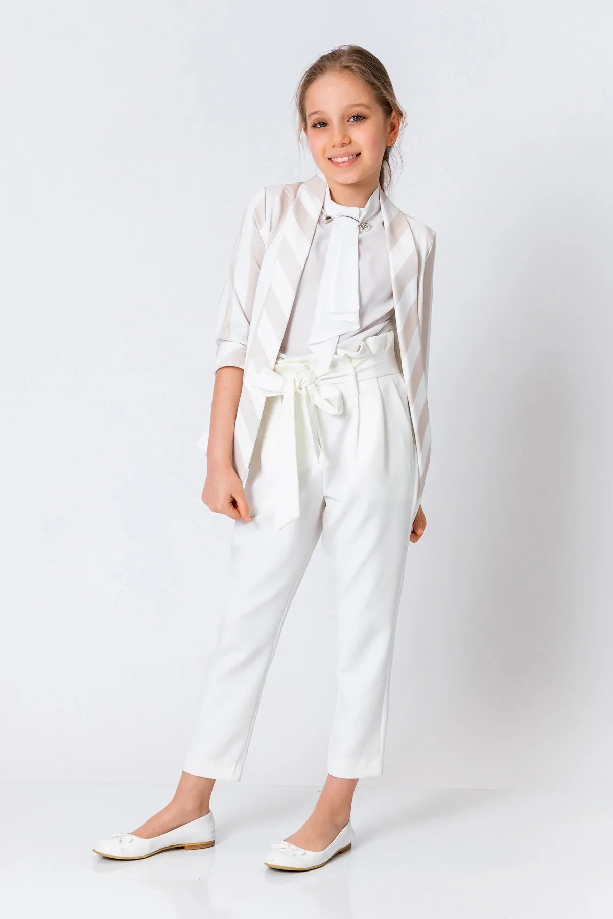 InCity Kids Girls Open Front 3/4 Sleeve Fashion Blazer InCity Boys & Girls