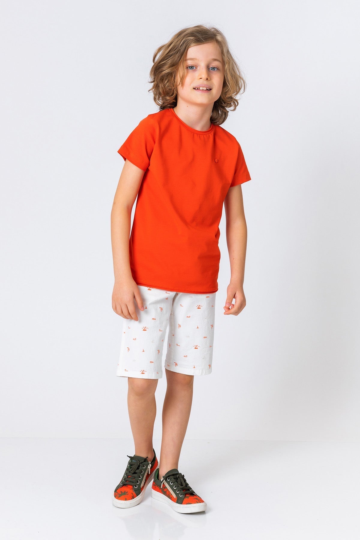 InCity Kids Boys Plain Solid Round Neck Short Sleeve Basic T-Shirt InCity Boys & Girls