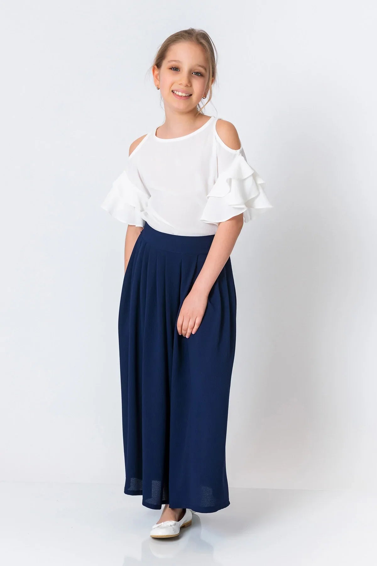 InCity Kids Girls Solid Wide Leg Pleated Dress Pants InCity Boys & Girls