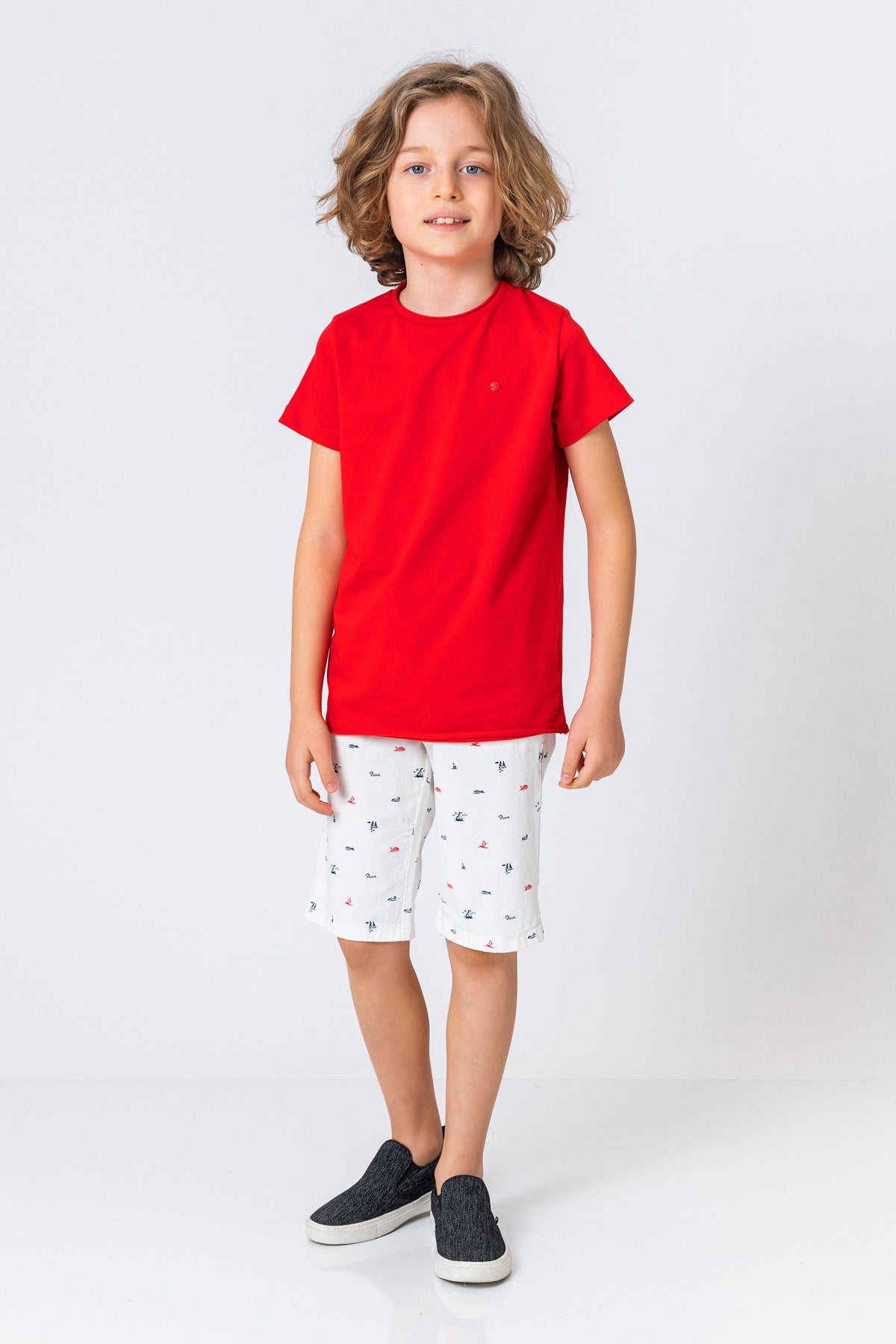 InCity Kids Boys Plain Solid Round Neck Short Sleeve Basic T-Shirt InCity Boys & Girls