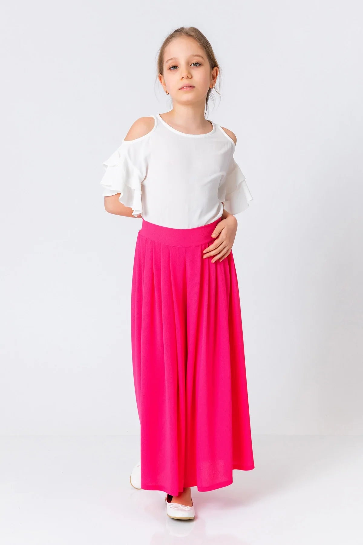 InCity Kids Girls Solid Wide Leg Pleated Dress Pants InCity Boys & Girls