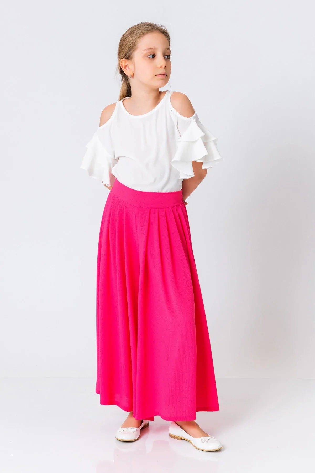 InCity Kids Girls Solid Wide Leg Pleated Dress Pants InCity Boys & Girls