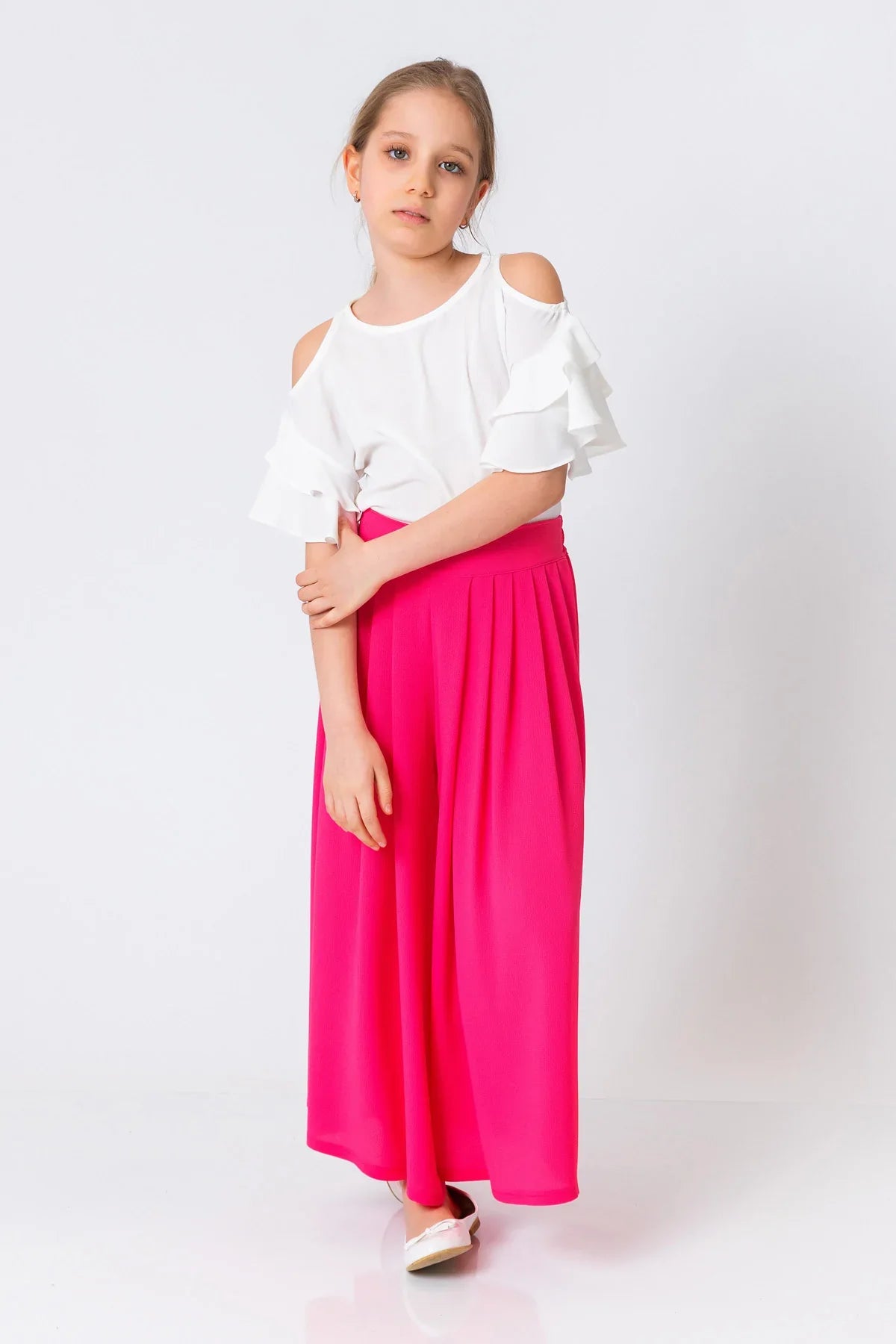 InCity Kids Girls Solid Wide Leg Pleated Dress Pants InCity Boys & Girls